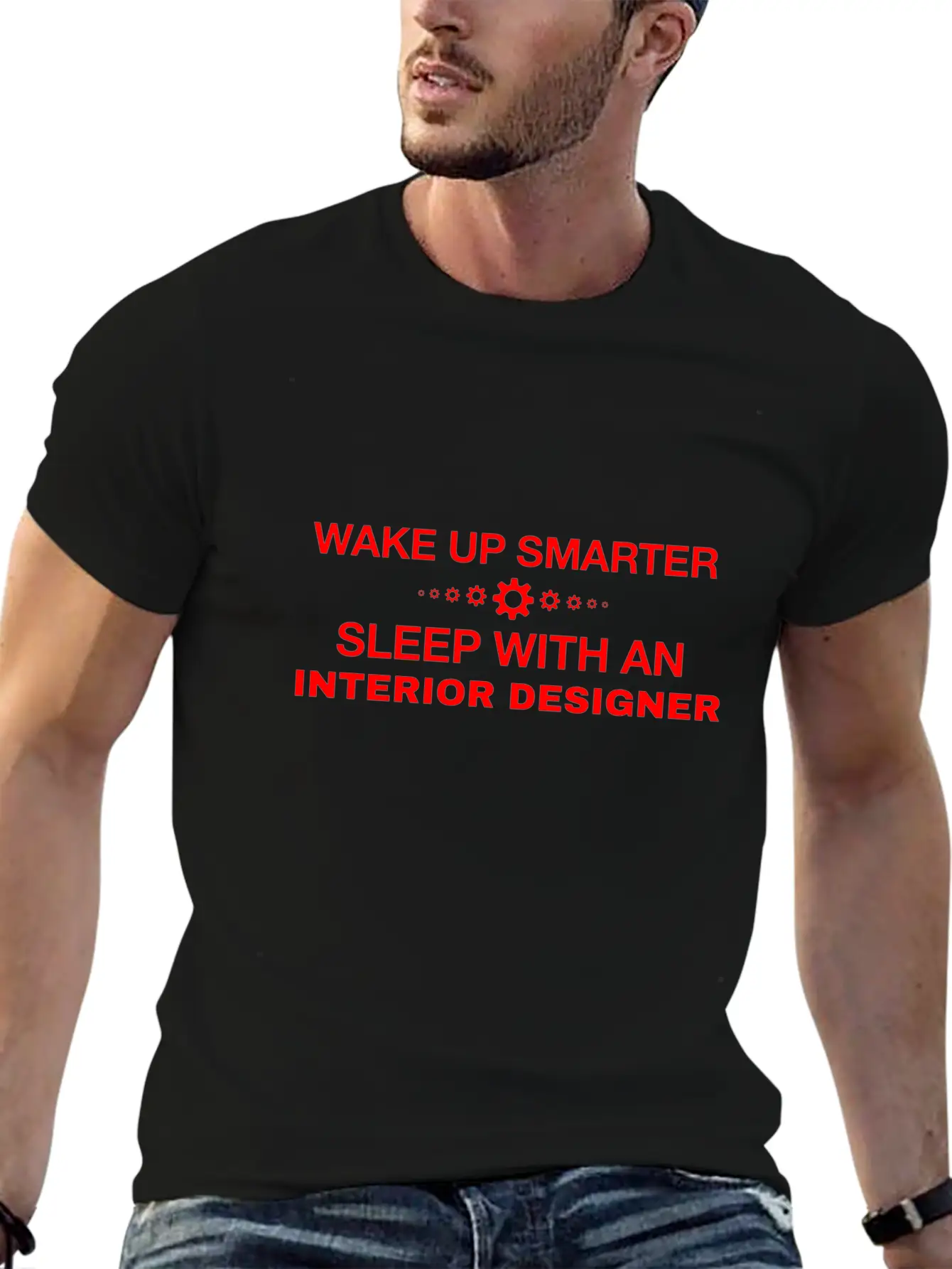 WAKE UP SMARTER SLEEP WITH AN INTERIOR DESIGNER Essential Cotton Tee For Daily Outfits ¨C Unisex Style