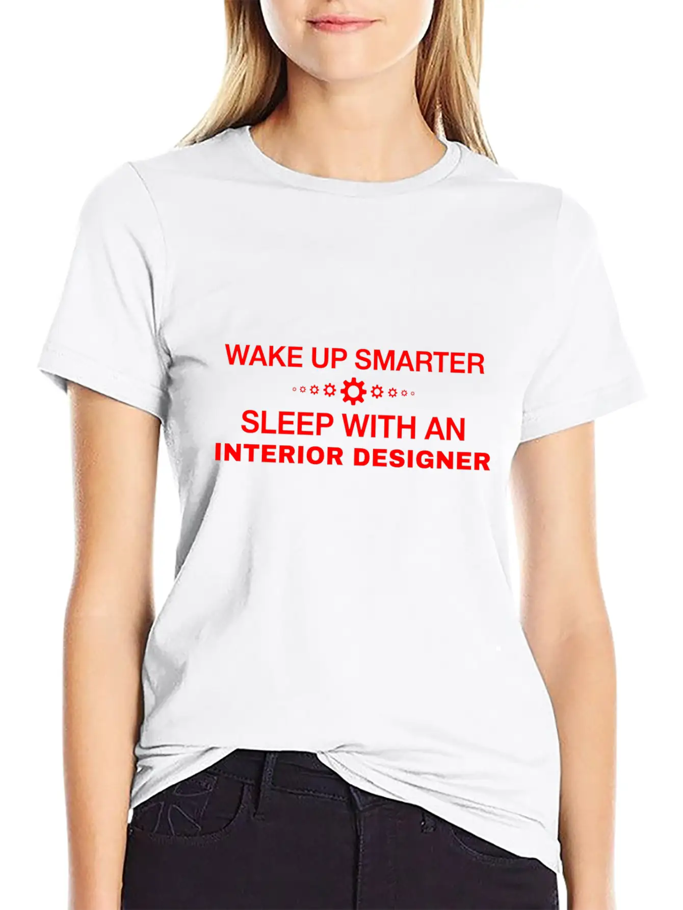 WAKE UP SMARTER SLEEP WITH AN INTERIOR DESIGNER Essential Cotton Tee For Daily Outfits ¨C Unisex Style