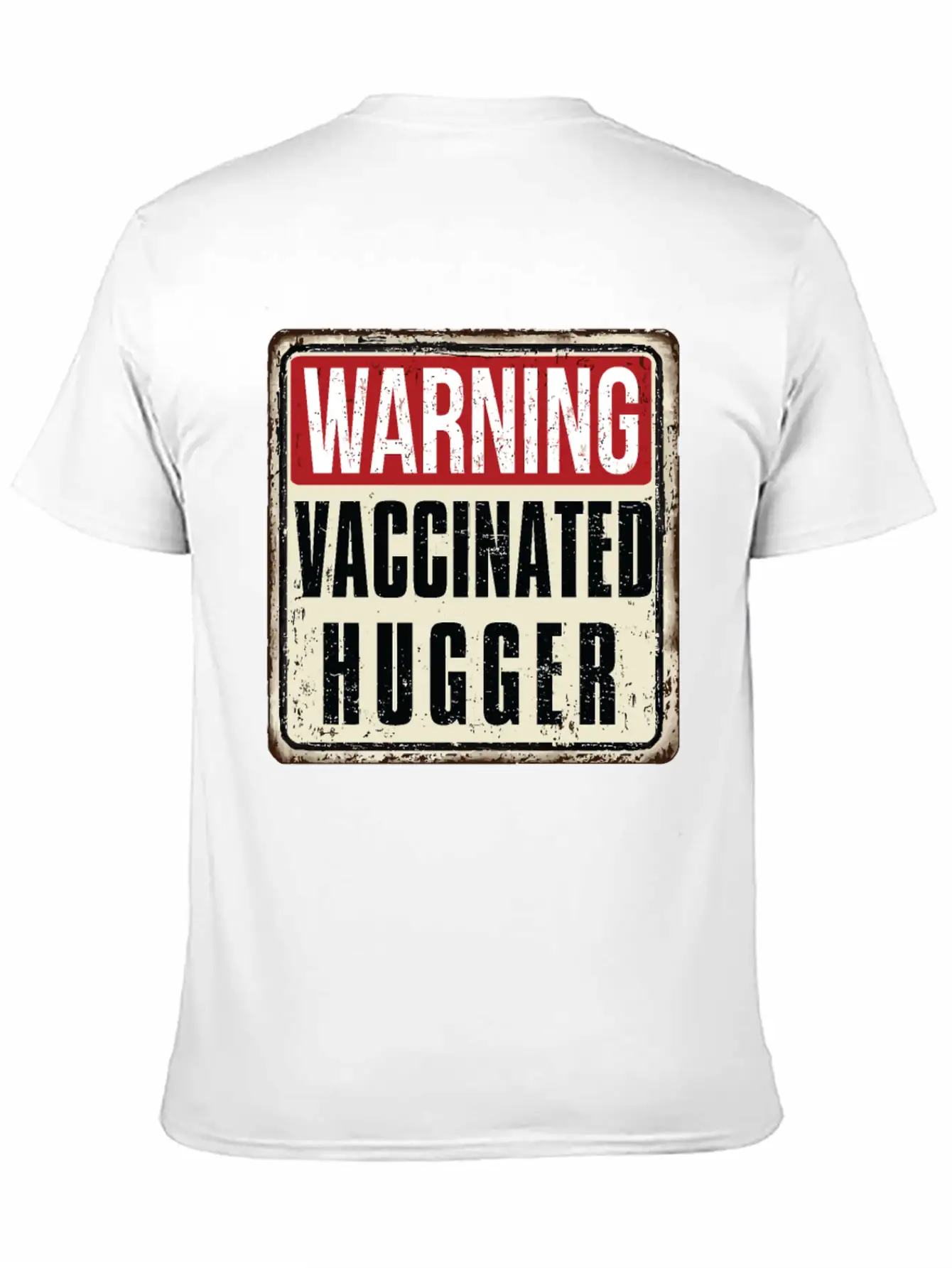 WARNING Vaccinated Hugger Basic Graphic T-Shirt ¨C Daily Comfort In Soft Cotton