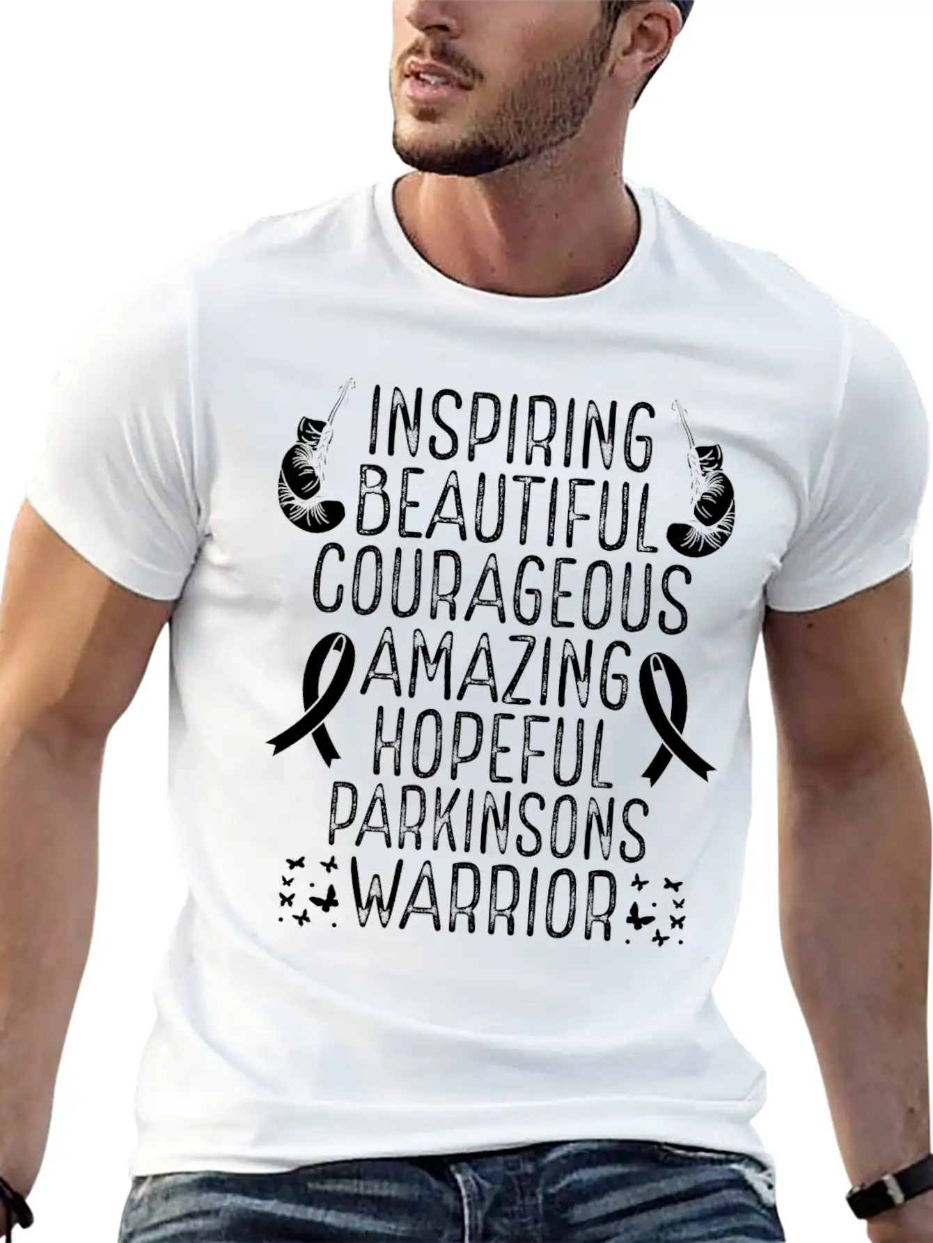 Warrior Disease Fighter Parkinsons Awareness Soft Cotton Short Sleeve Tee ¨C Unisex Wardrobe Staple