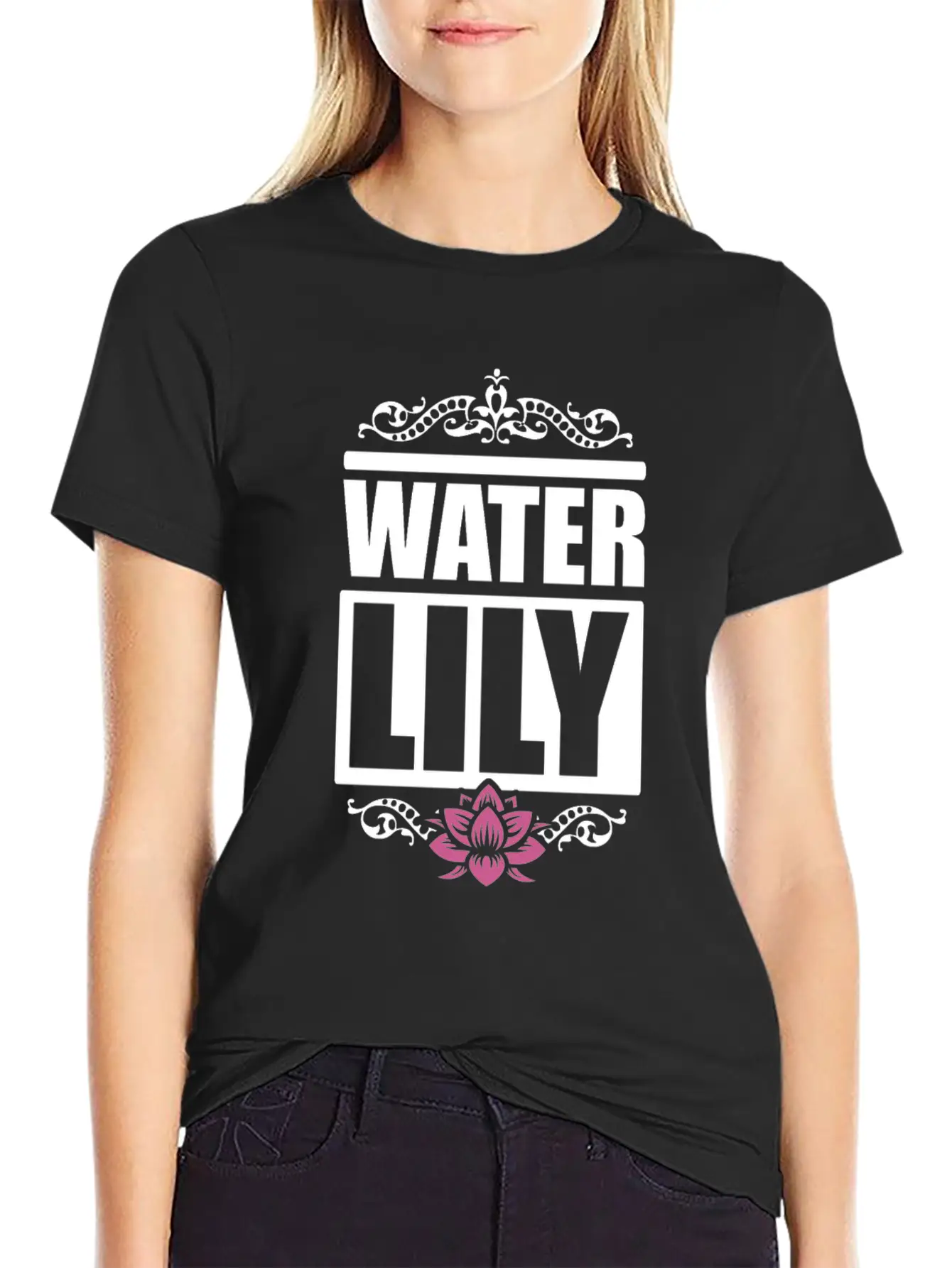 Water Lily Beautiful Flower Summer Girl Essential Cotton Tee For Daily Outfits ¨C Unisex Style