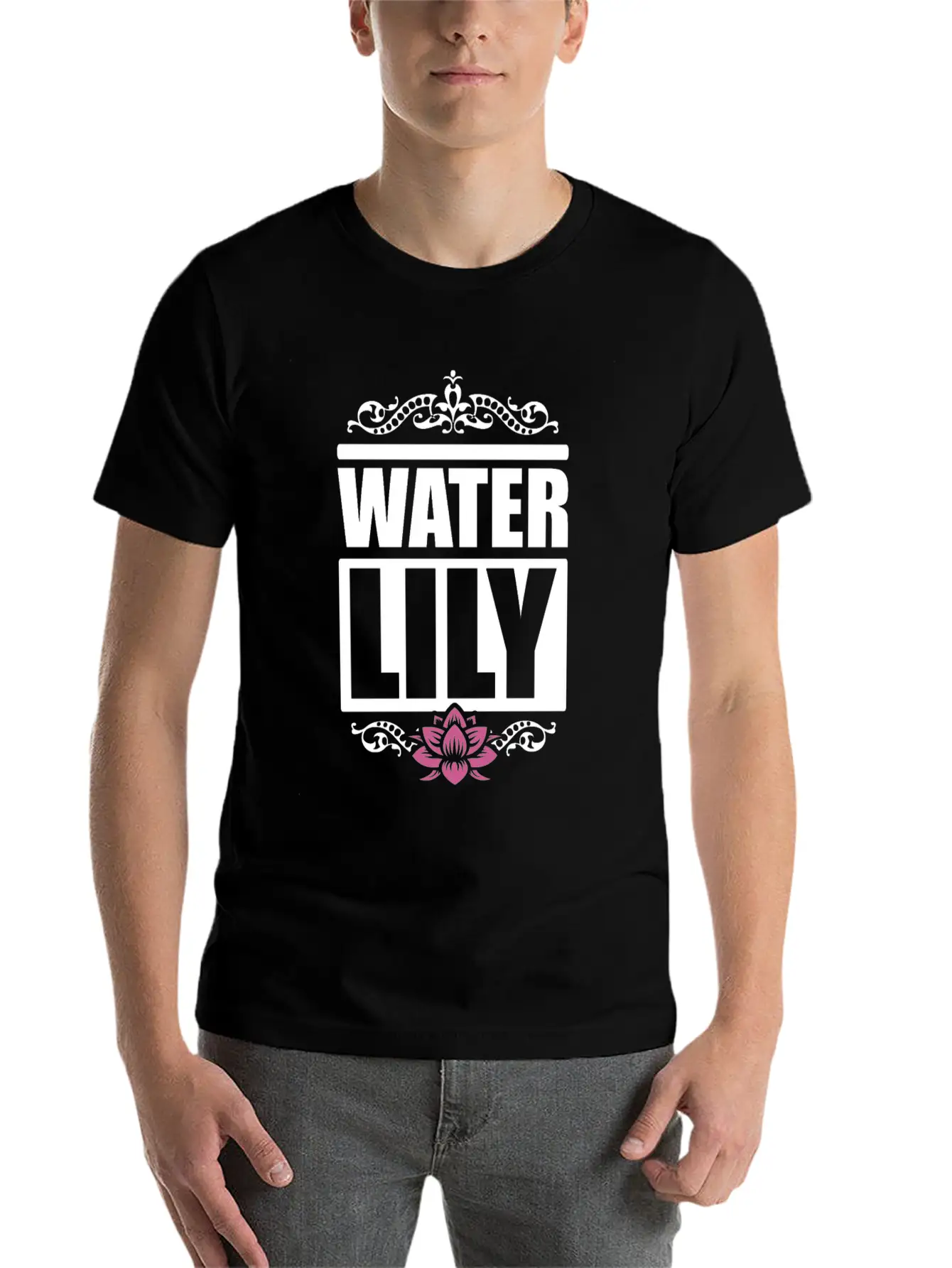 Water Lily Beautiful Flower Summer Girl Essential Cotton Tee For Daily Outfits ¨C Unisex Style