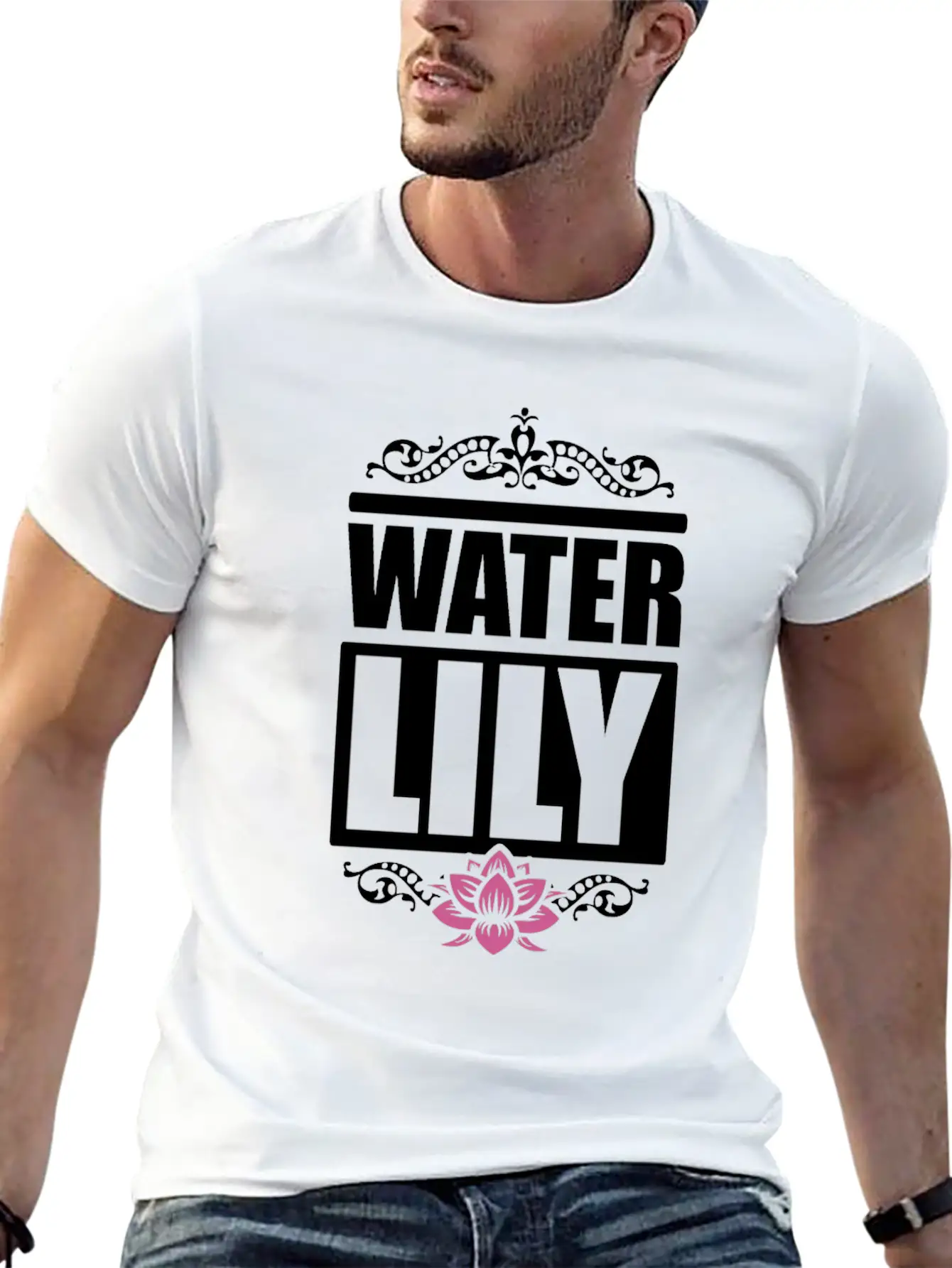 Water Lily Beautiful Flower Summer Girl Essential Cotton Tee For Daily Outfits ¨C Unisex Style