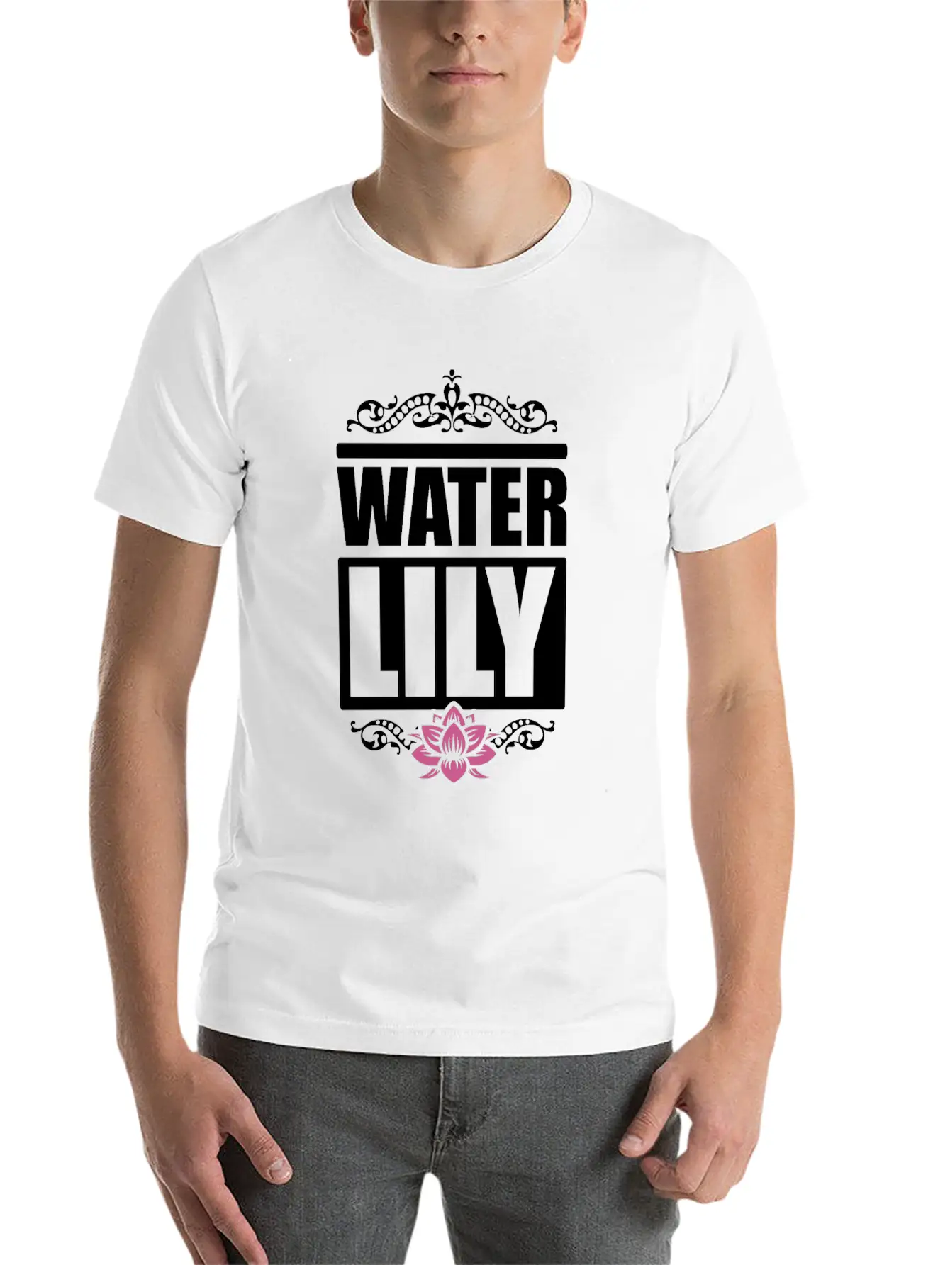Water Lily Beautiful Flower Summer Girl Essential Cotton Tee For Daily Outfits ¨C Unisex Style
