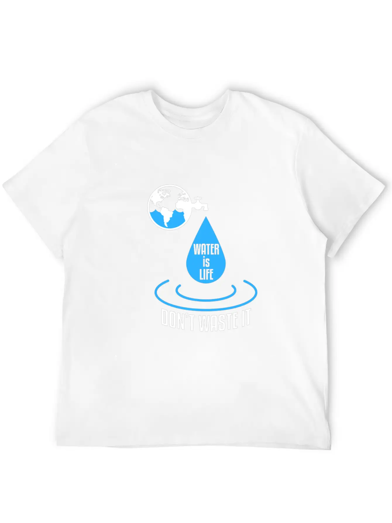 Water Protection Essential Cotton Tee For Daily Outfits ¨C Unisex Style