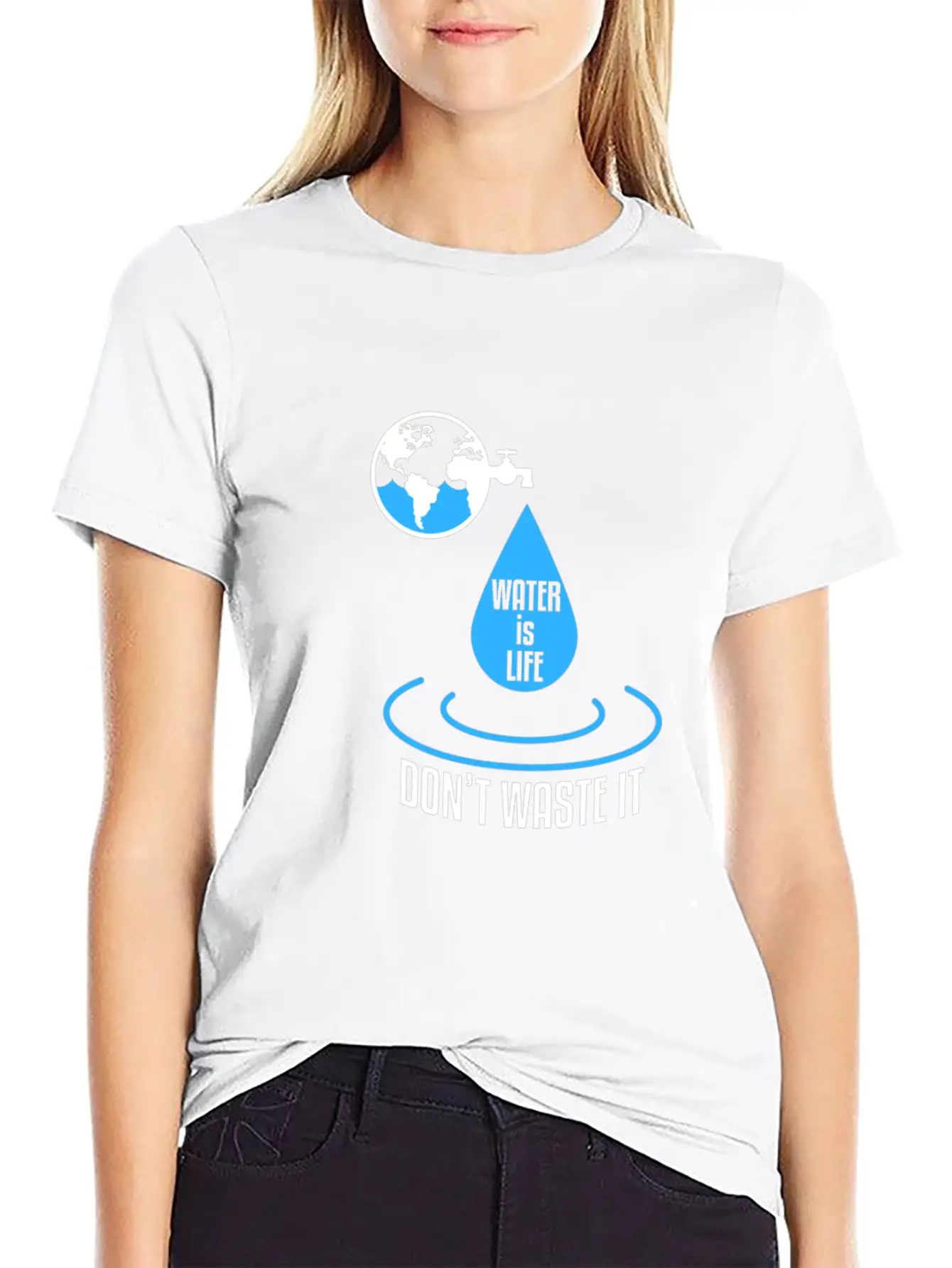 Water Protection Essential Cotton Tee For Daily Outfits ¨C Unisex Style
