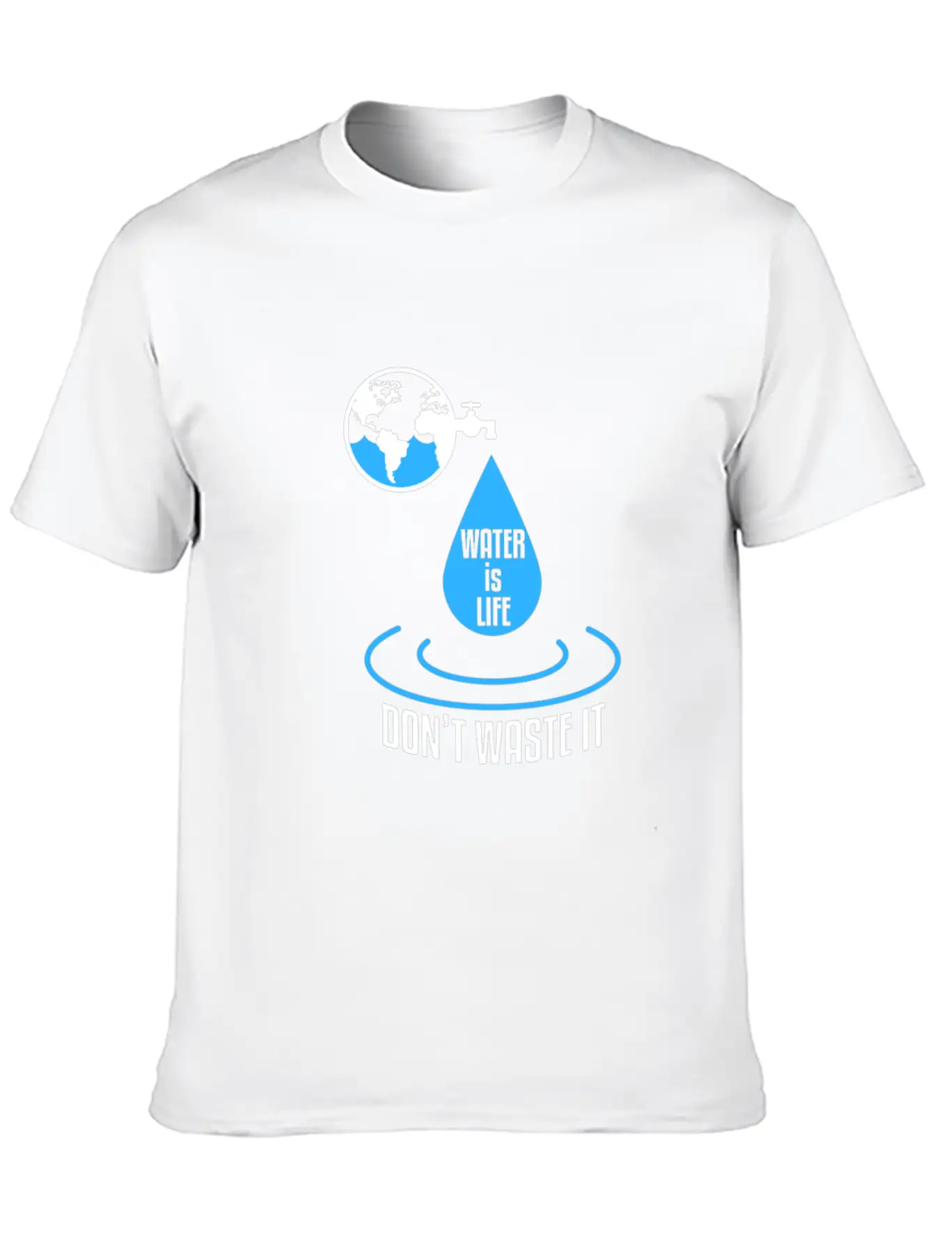 Water Protection Essential Cotton Tee For Daily Outfits ¨C Unisex Style