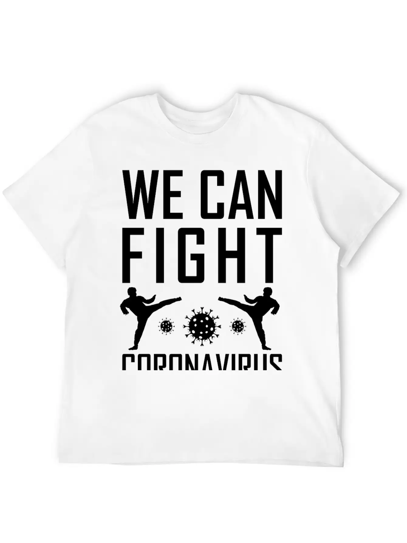 We Can Fight Corona Basic Graphic T-Shirt ¨C Daily Comfort In Soft Cotton
