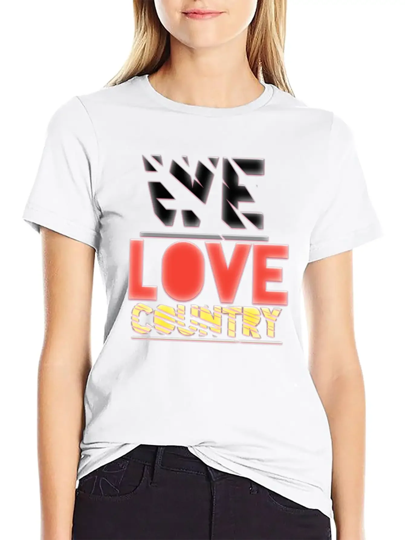 We Love Country Essential Cotton Tee For Daily Outfits ¨C Unisex Style