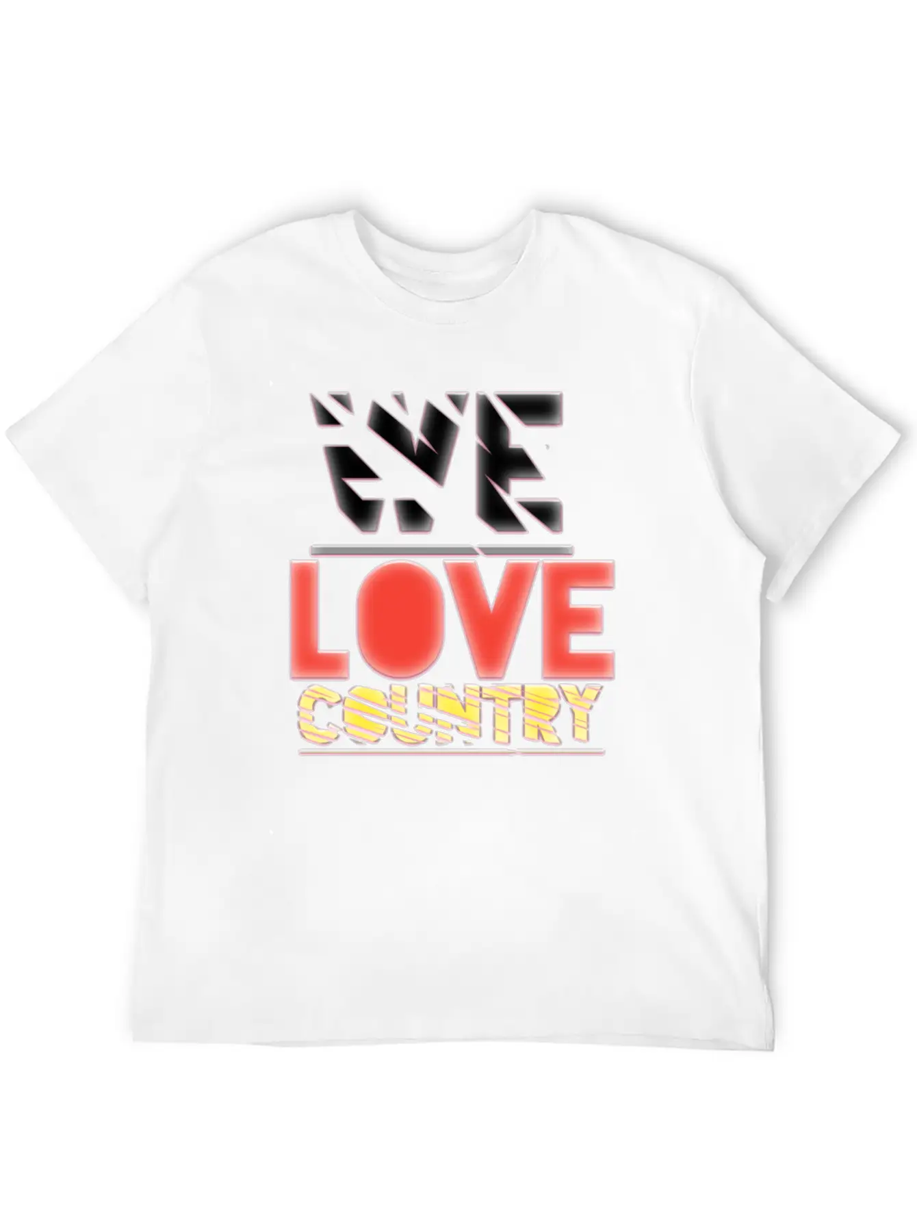 We Love Country Essential Cotton Tee For Daily Outfits ¨C Unisex Style