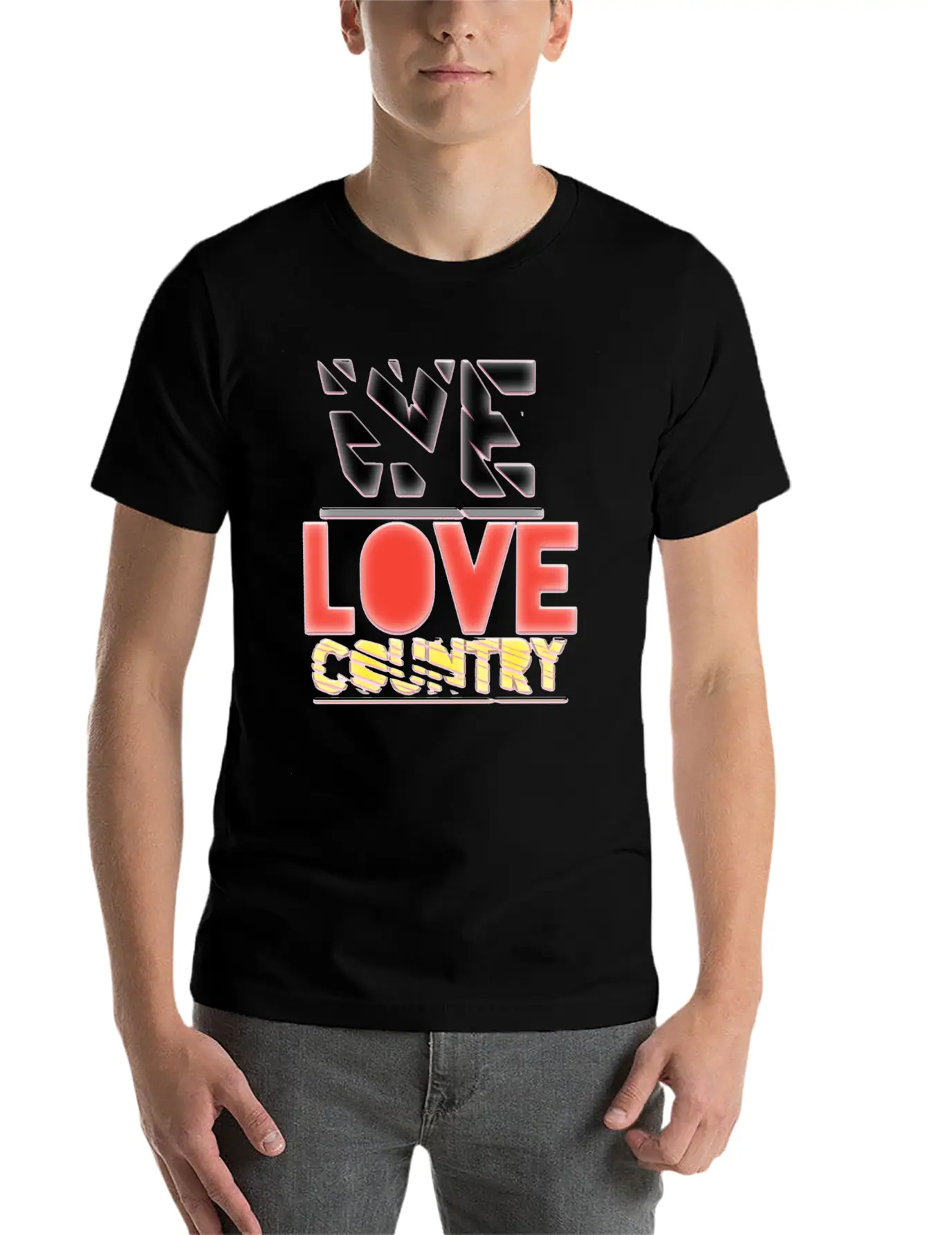 We Love Country Essential Cotton Tee For Daily Outfits ¨C Unisex Style