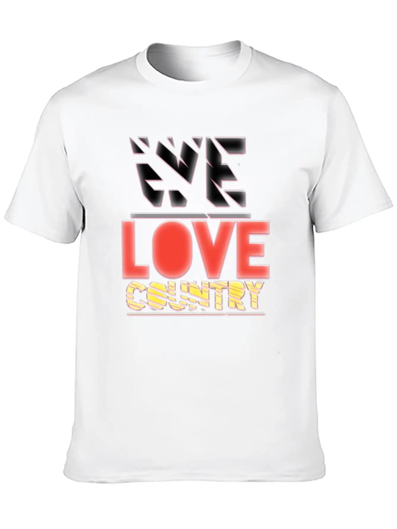 We Love Country Essential Cotton Tee For Daily Outfits ¨C Unisex Style