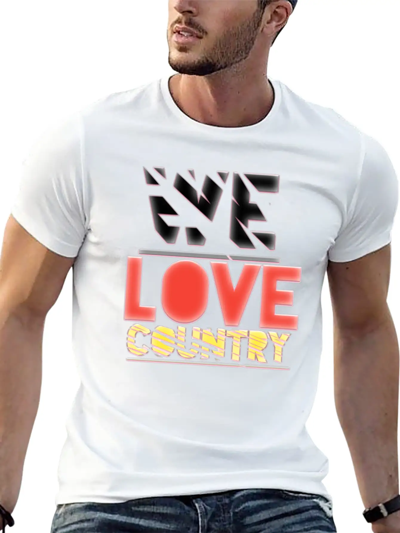 We Love Country Essential Cotton Tee For Daily Outfits ¨C Unisex Style
