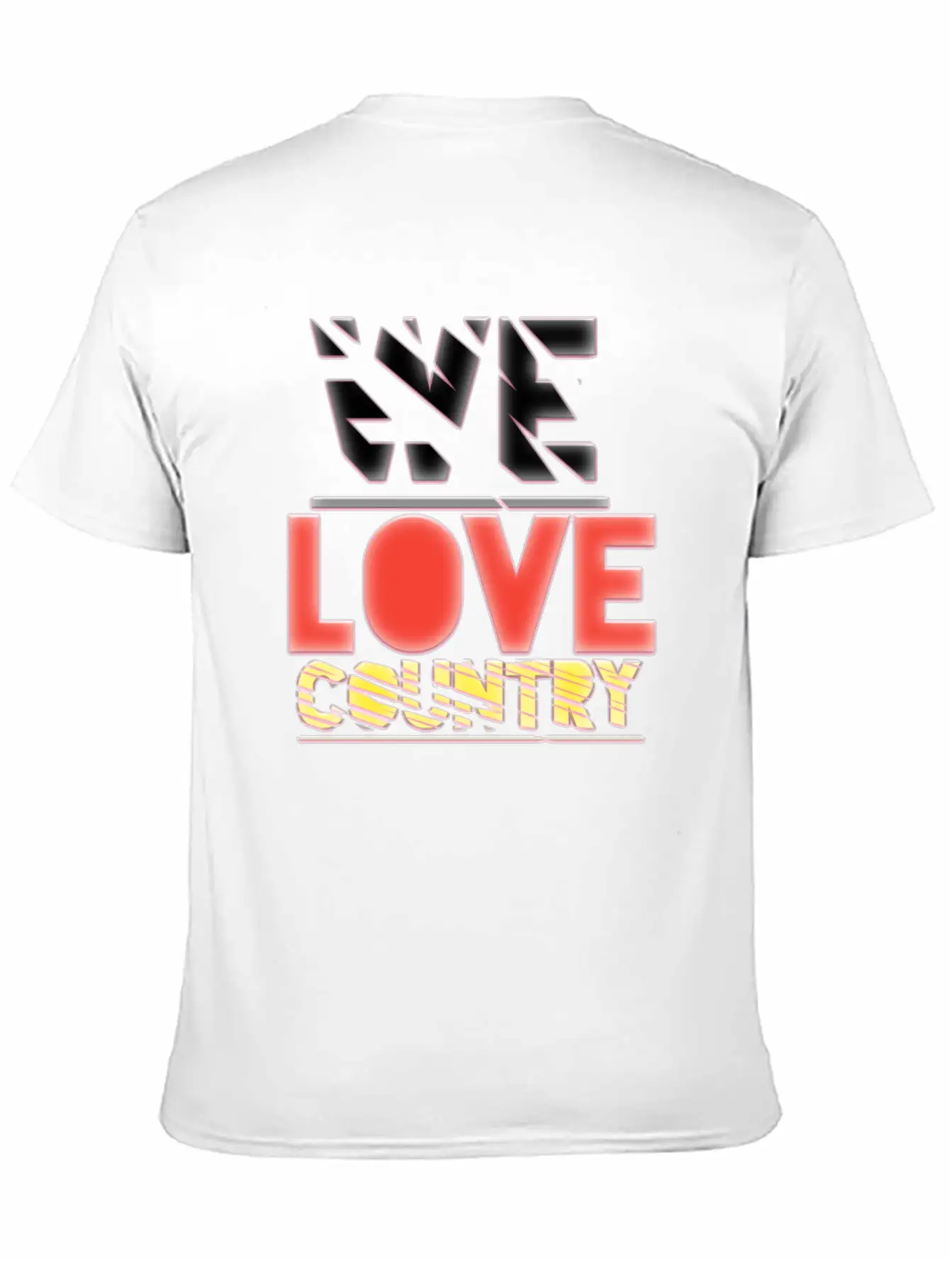 We Love Country Essential Cotton Tee For Daily Outfits ¨C Unisex Style