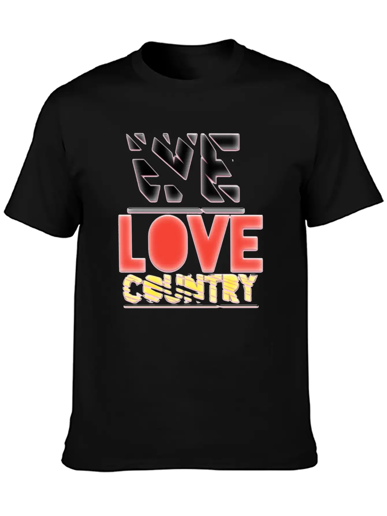 We Love Country Essential Cotton Tee For Daily Outfits ¨C Unisex Style