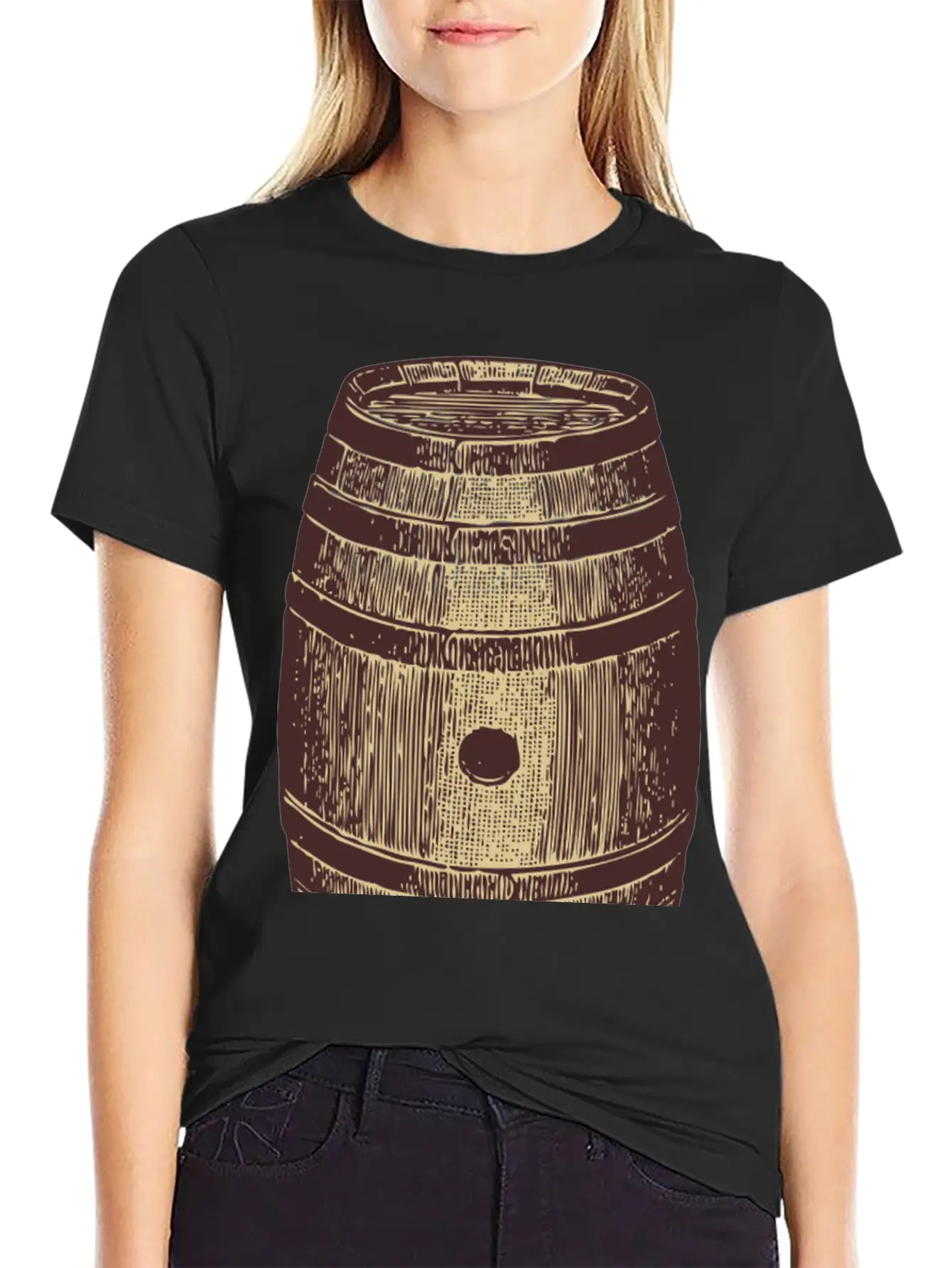 Wein Wine Flasche Glas Bottle Barrels Glasses19 Unisex Casual T-Shirt ¨C Clean Design For Daily Comfort