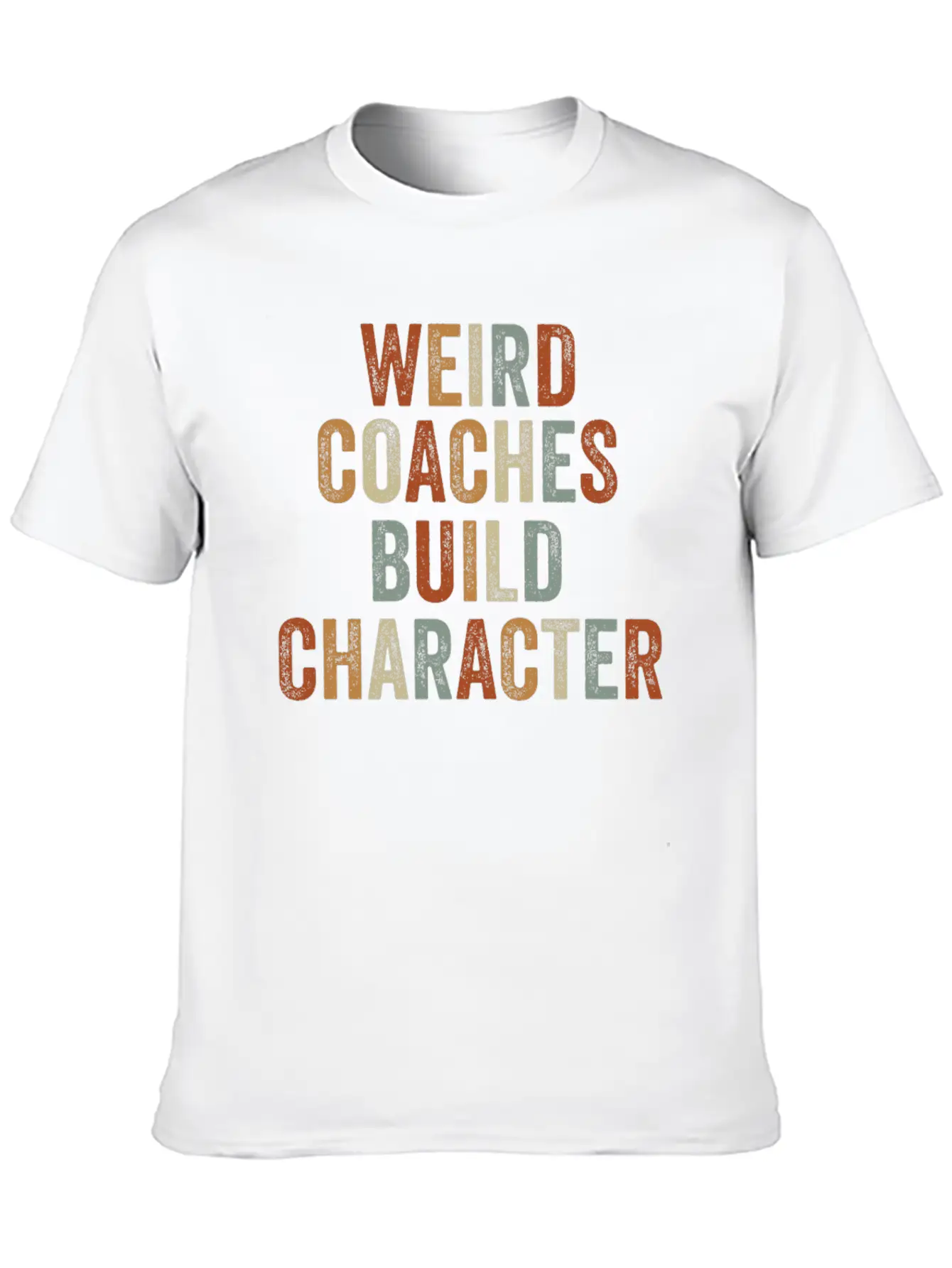 Weird Coaches Build Character Coach Essential Cotton Tee For Daily Outfits ¨C Unisex Style