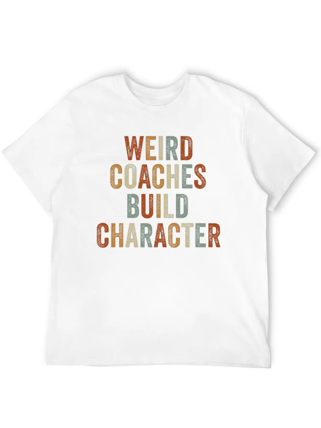 Weird Coaches Build Character Coach Essential Cotton Tee For Daily Outfits ¨C Unisex Style