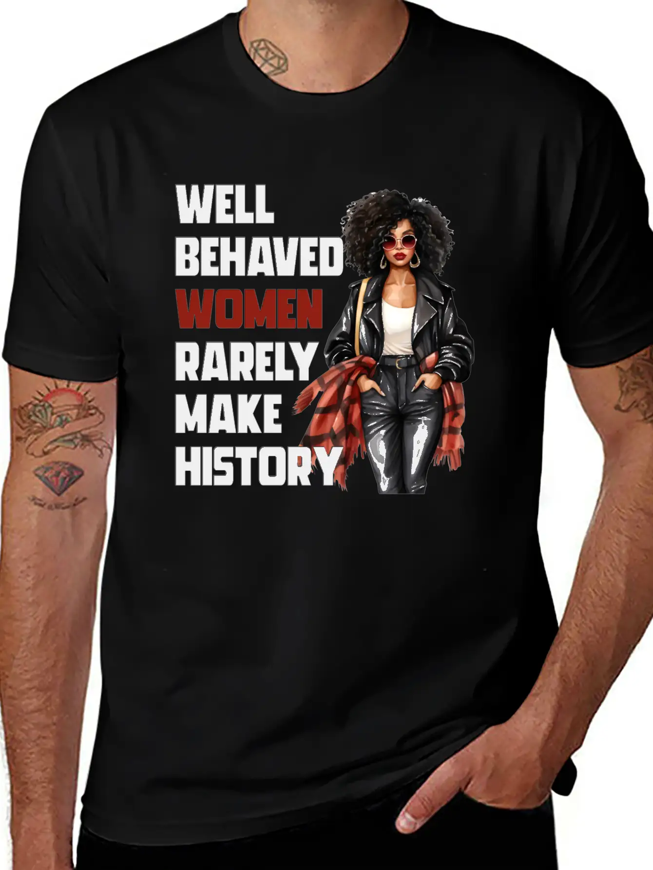 Well Behaved Women Rarely Make History Essential Cotton Tee For Daily Outfits ¨C Unisex Style