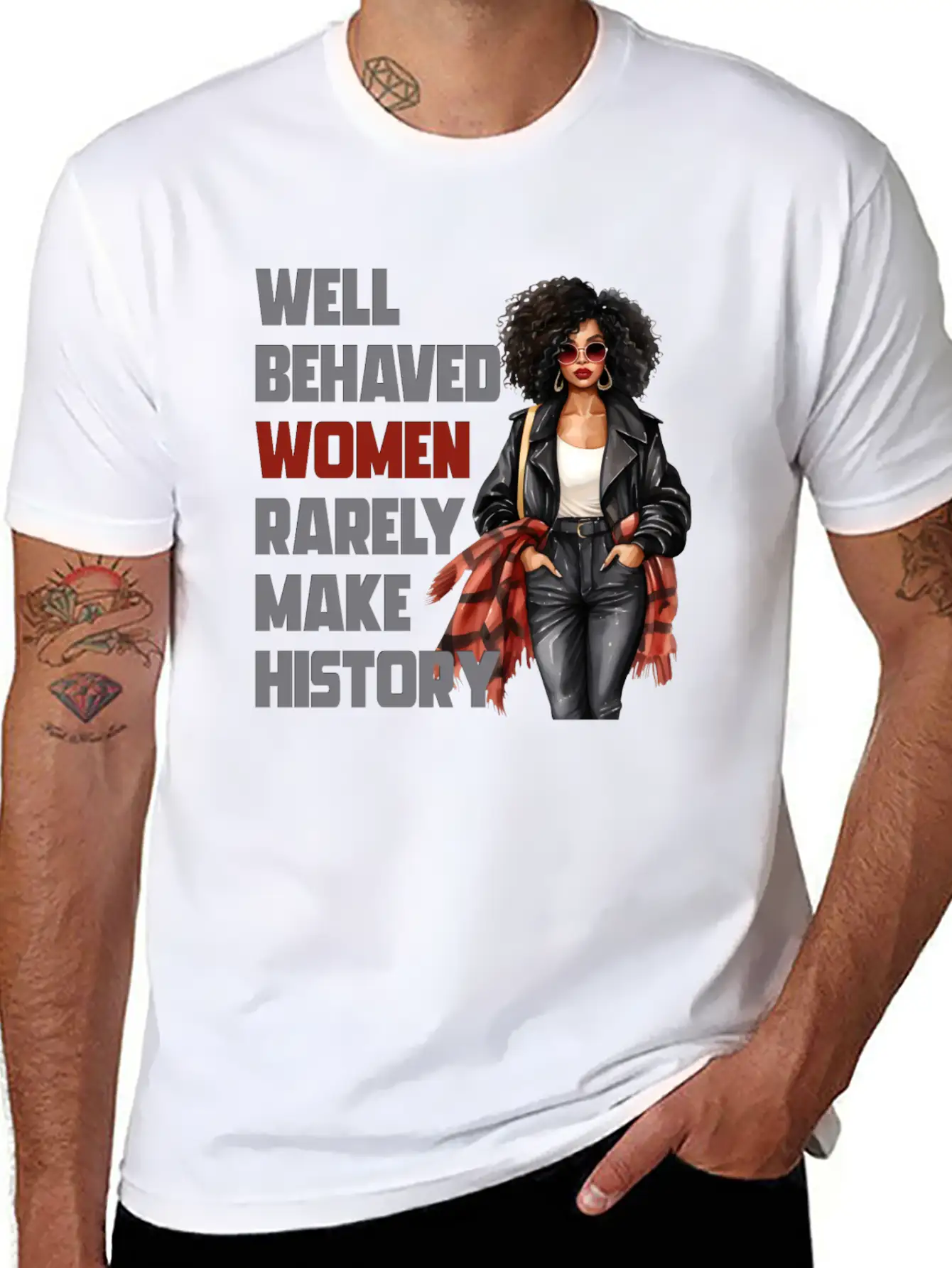 Well Behaved Women Rarely Make History Essential Cotton Tee For Daily Outfits ¨C Unisex Style