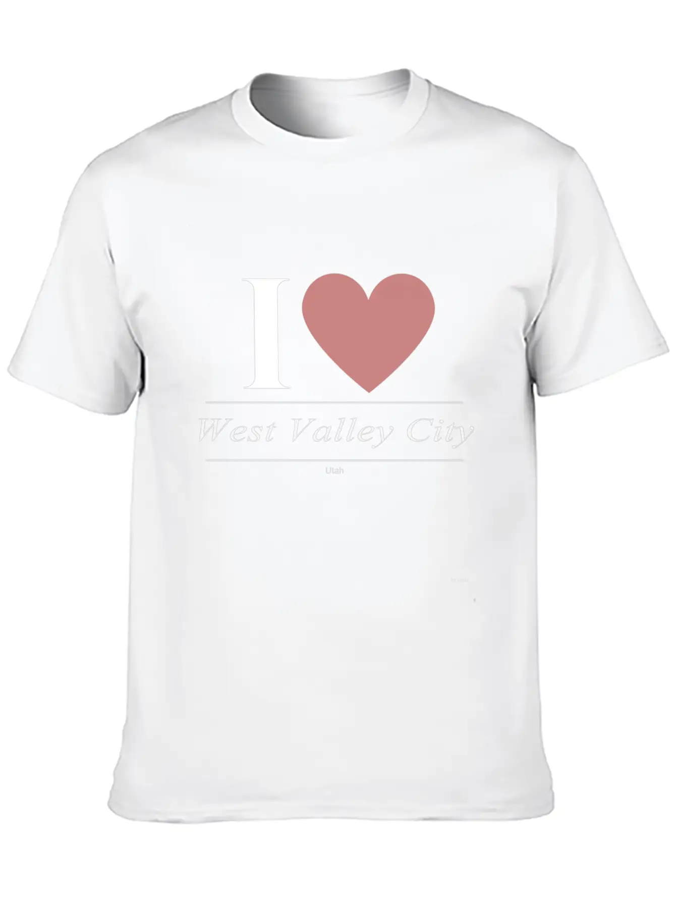 West Valley City Utah UT Utahn Basic Graphic T-Shirt ¨C Daily Comfort In Soft Cotton
