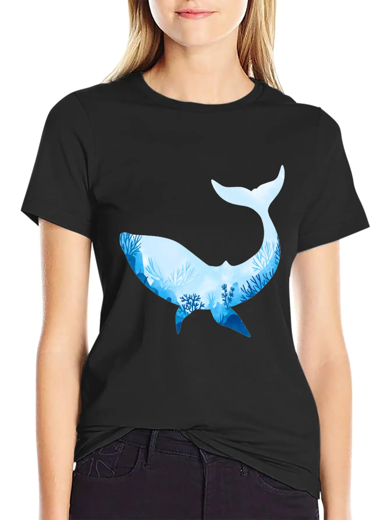 Whale With Ocean Diver Design Love Scuba Diving Basic Graphic T-Shirt ¨C Daily Comfort In Soft Cotton