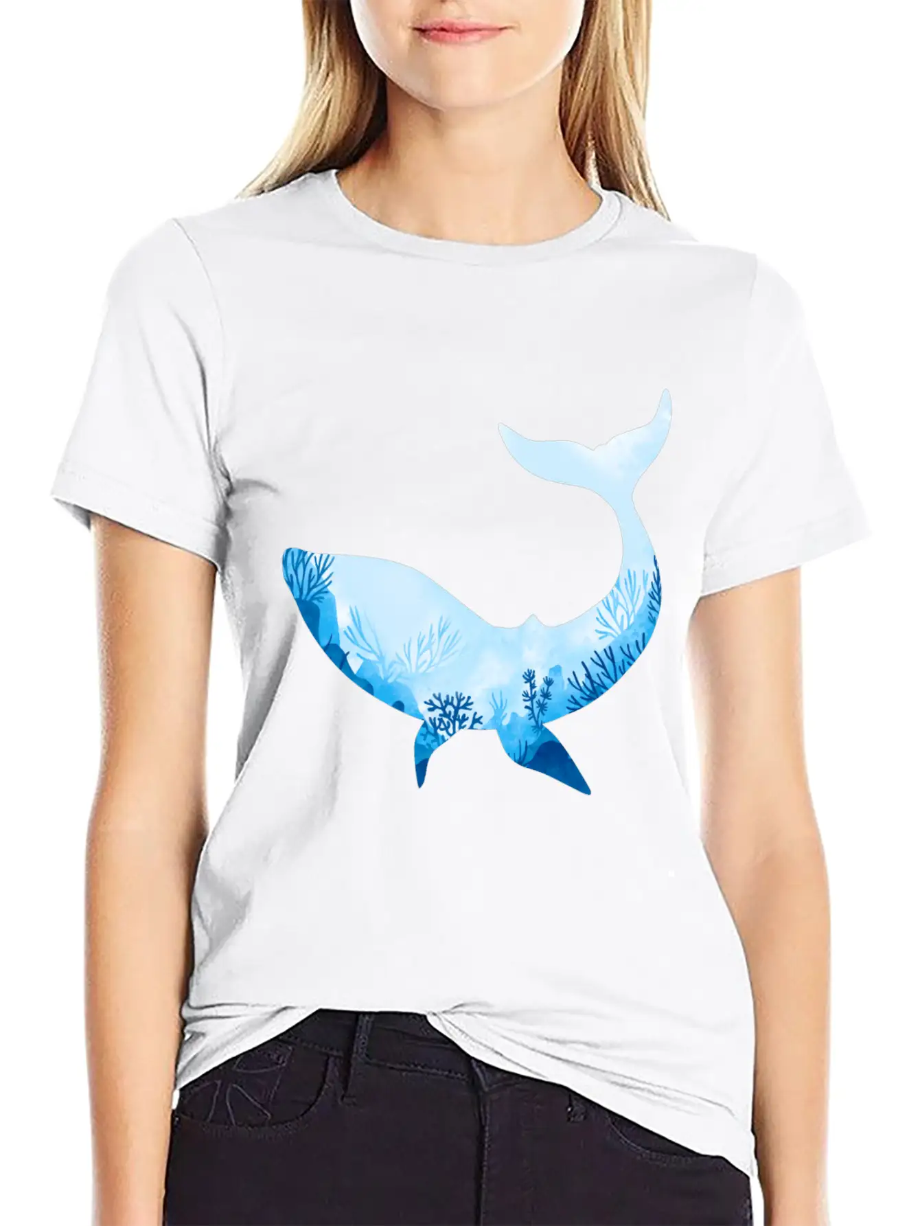 Whale With Ocean Diver Design Love Scuba Diving Basic Graphic T-Shirt ¨C Daily Comfort In Soft Cotton