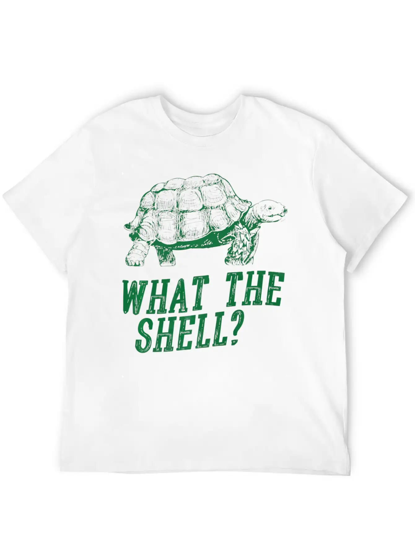 What The Shell Turtley Tortoise Turtle Funny Essential Cotton Tee For Daily Outfits ¨C Unisex Style