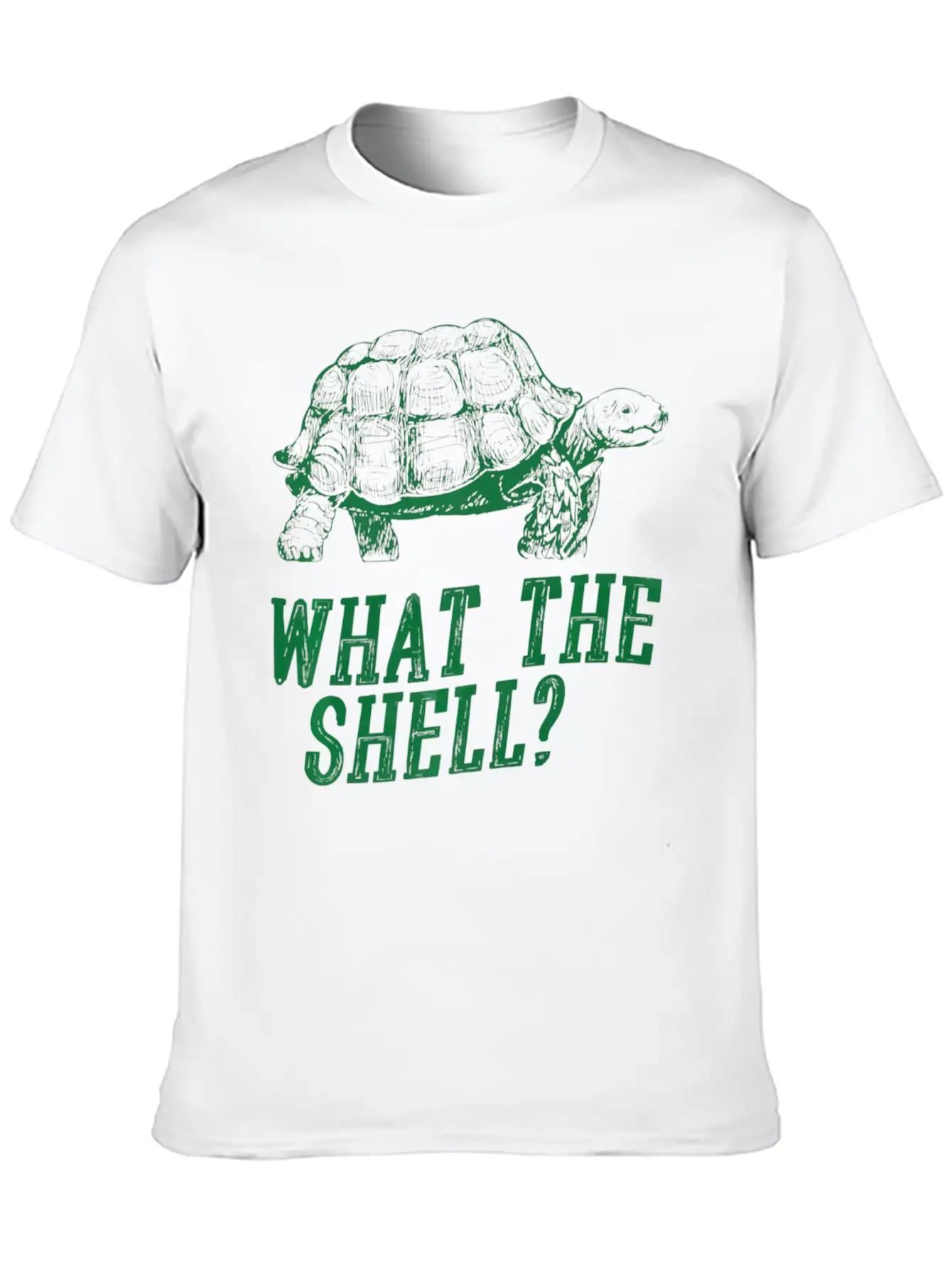 What The Shell Turtley Tortoise Turtle Funny Essential Cotton Tee For Daily Outfits ¨C Unisex Style