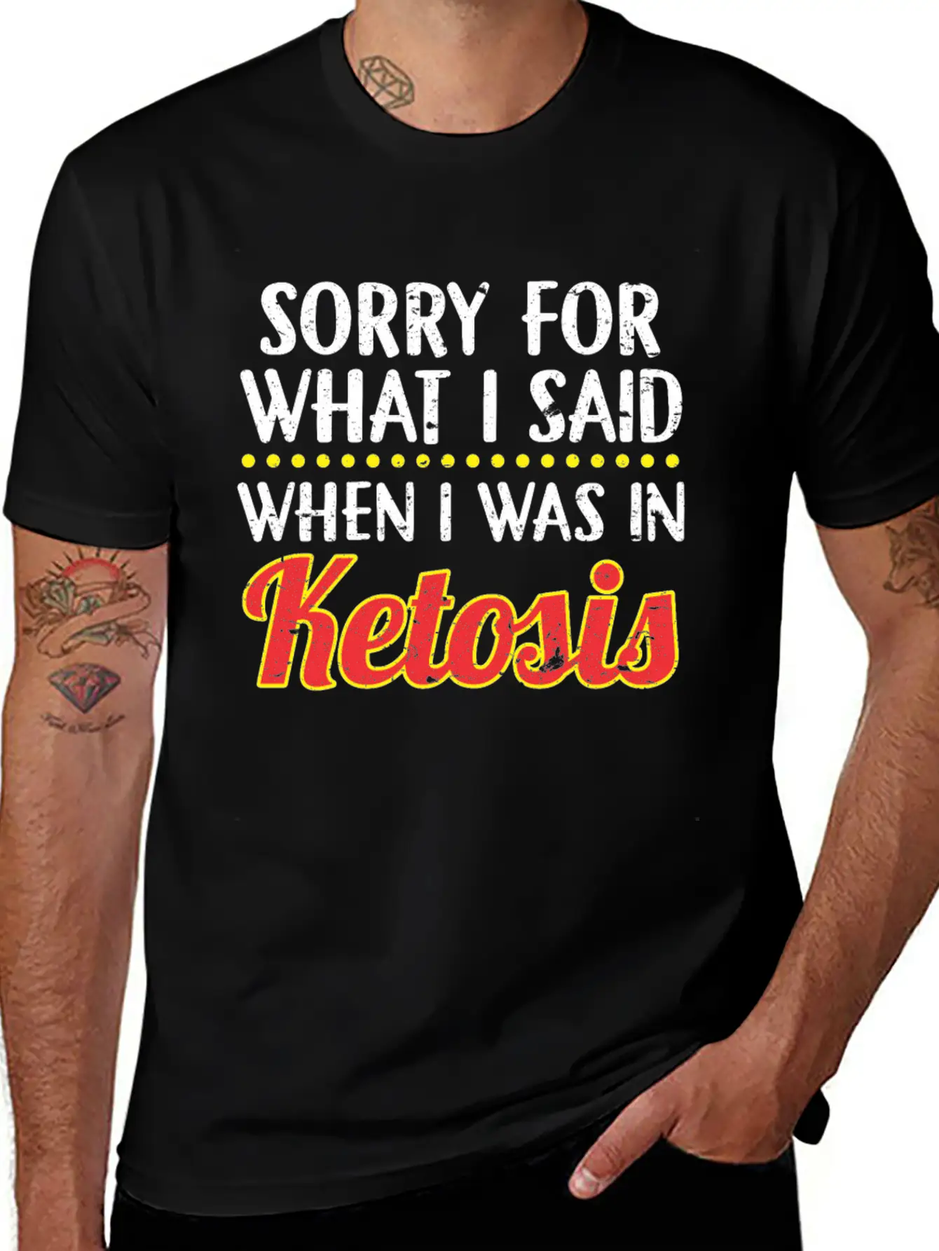 When I Was In Ketosis Diet Keto Basic Graphic T-Shirt ¨C Daily Comfort In Soft Cotton