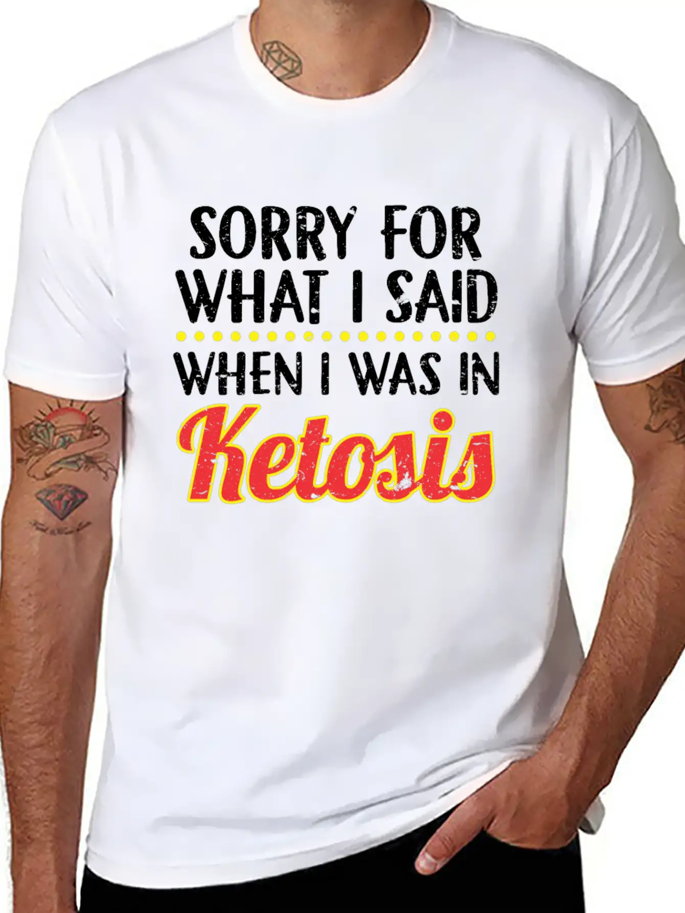 When I Was In Ketosis Diet Keto Basic Graphic T-Shirt ¨C Daily Comfort In Soft Cotton