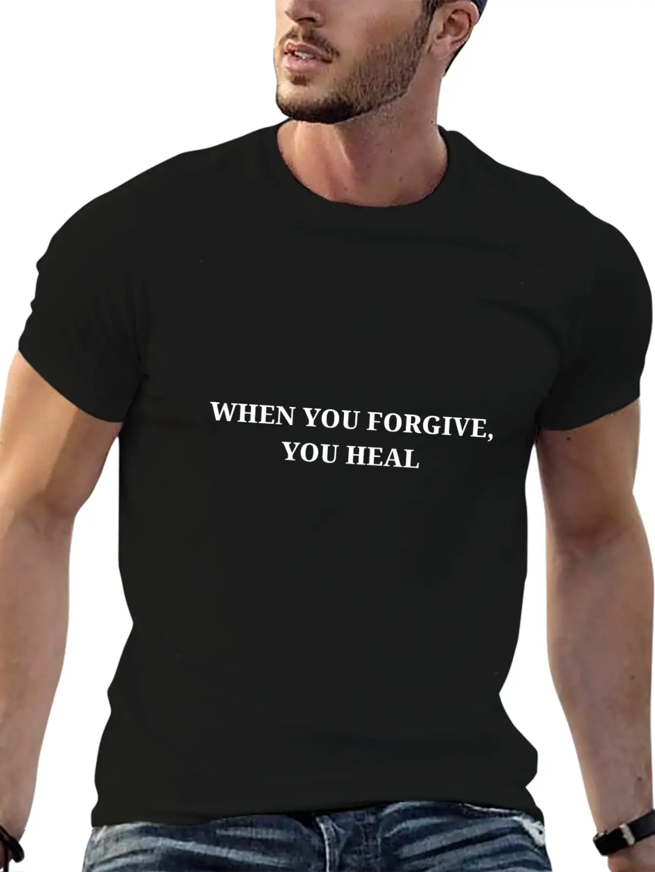 When You Forgive, You Heal Essential Cotton Tee For Daily Outfits ¨C Unisex Style