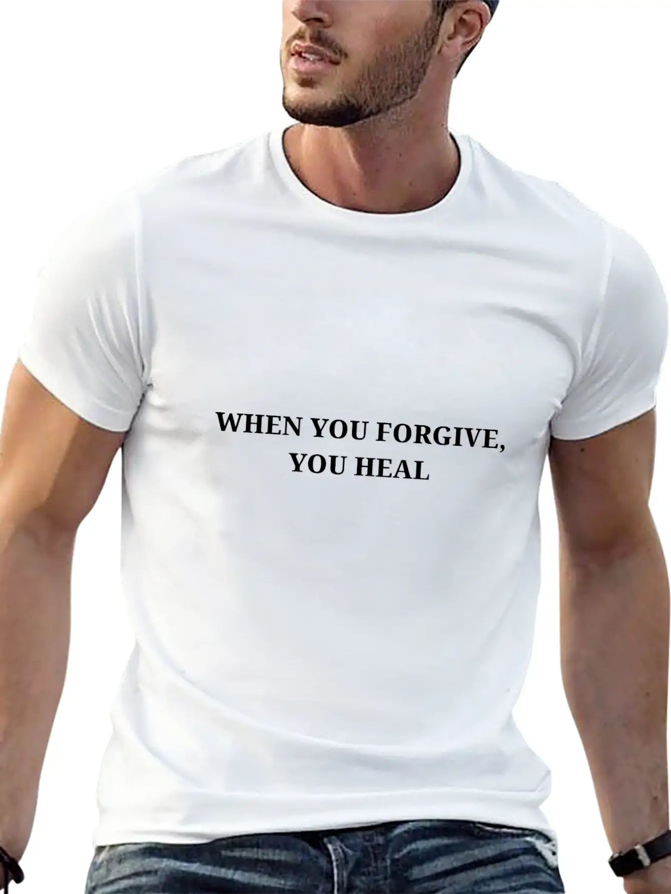When You Forgive, You Heal Essential Cotton Tee For Daily Outfits ¨C Unisex Style