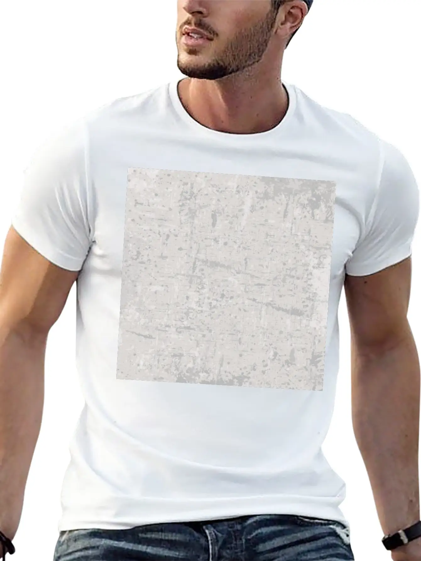 White Grey Art Lover Abstract Artist Painter Soft Cotton Short Sleeve Tee ¨C Unisex Wardrobe Staple