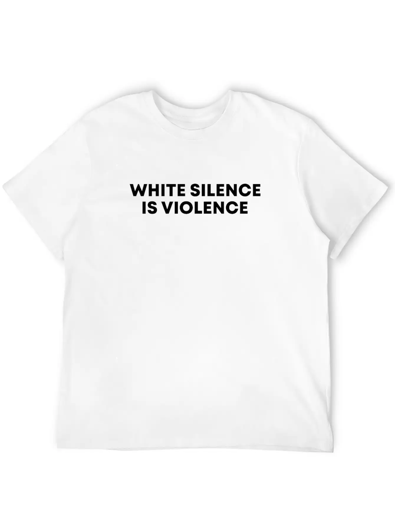 White Silence Is Violence Black Empowerment Gift Basic Graphic T-Shirt ¨C Daily Comfort In Soft Cotton