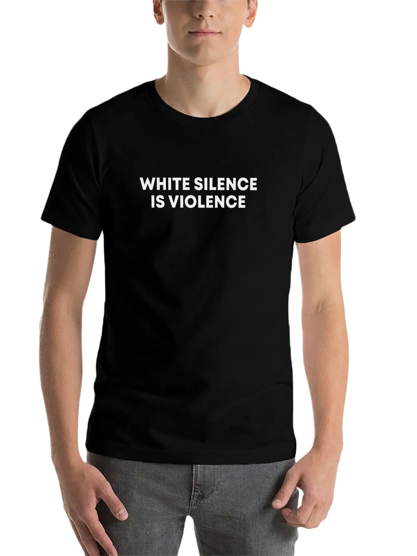 White Silence Is Violence Black Empowerment Gift Basic Graphic T-Shirt ¨C Daily Comfort In Soft Cotton
