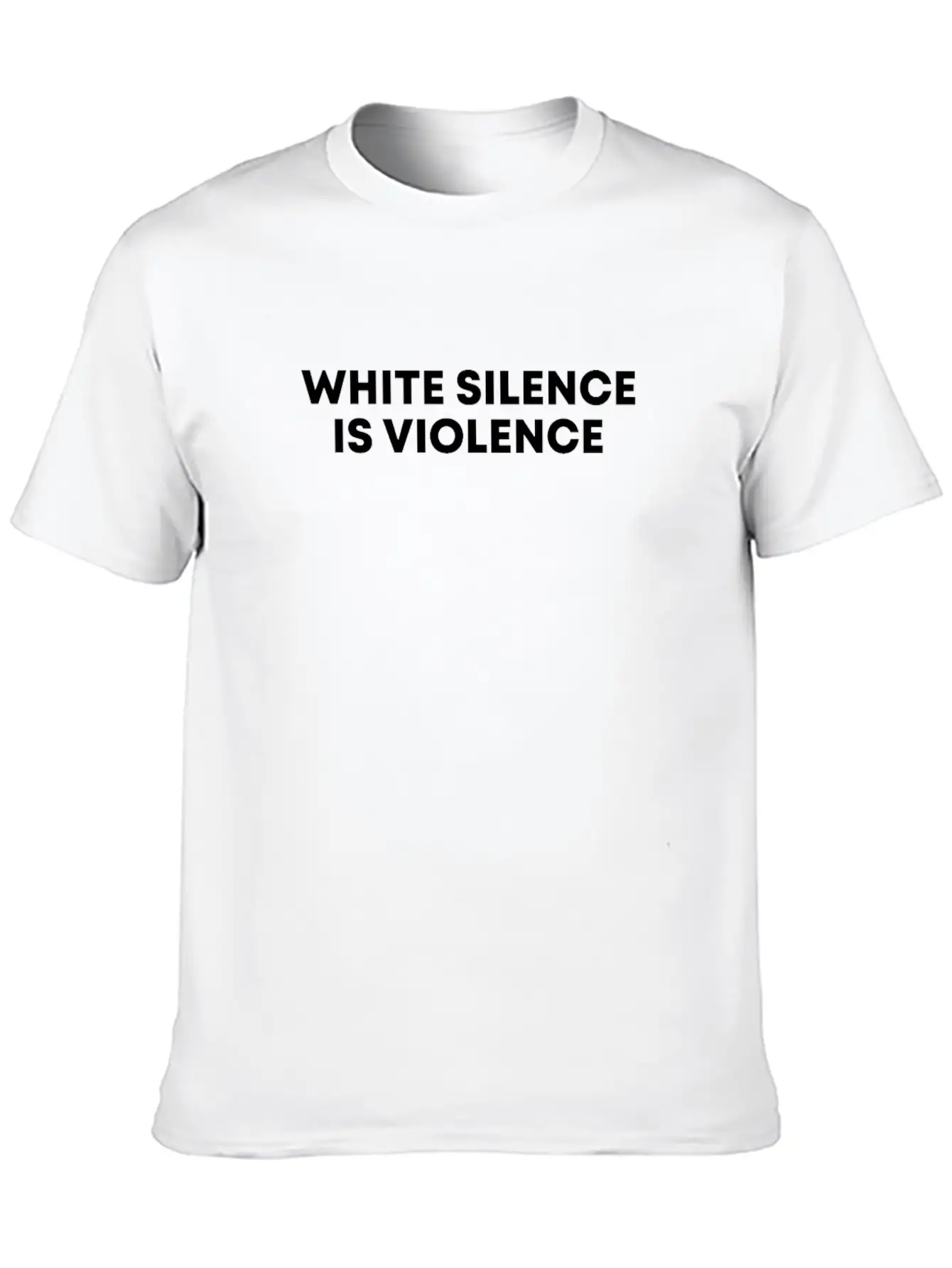 White Silence Is Violence Black Empowerment Gift Basic Graphic T-Shirt ¨C Daily Comfort In Soft Cotton