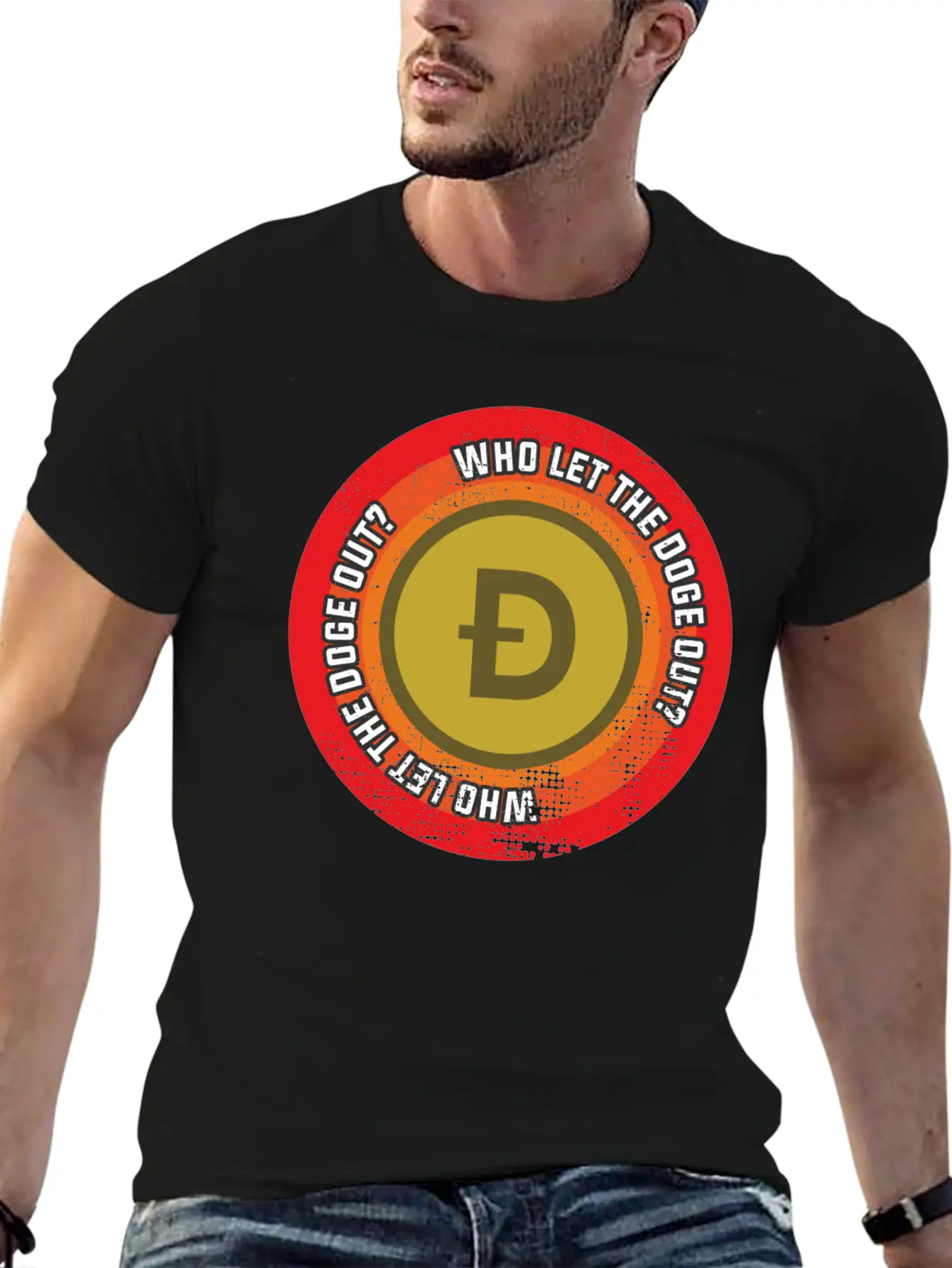 Who Let The Doge Out? Basic Graphic T-Shirt ¨C Daily Comfort In Soft Cotton