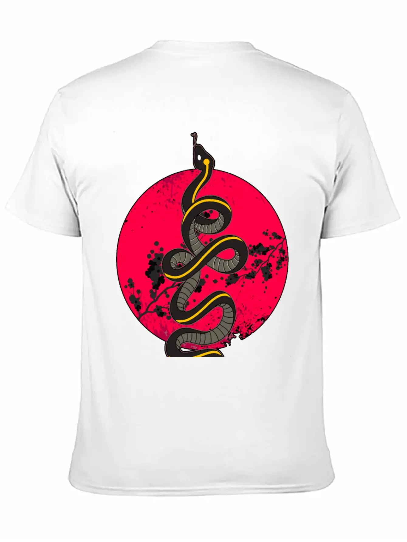 Wild Snake Tattoo Unisex Casual T-Shirt ¨C Clean Design For Daily Comfort
