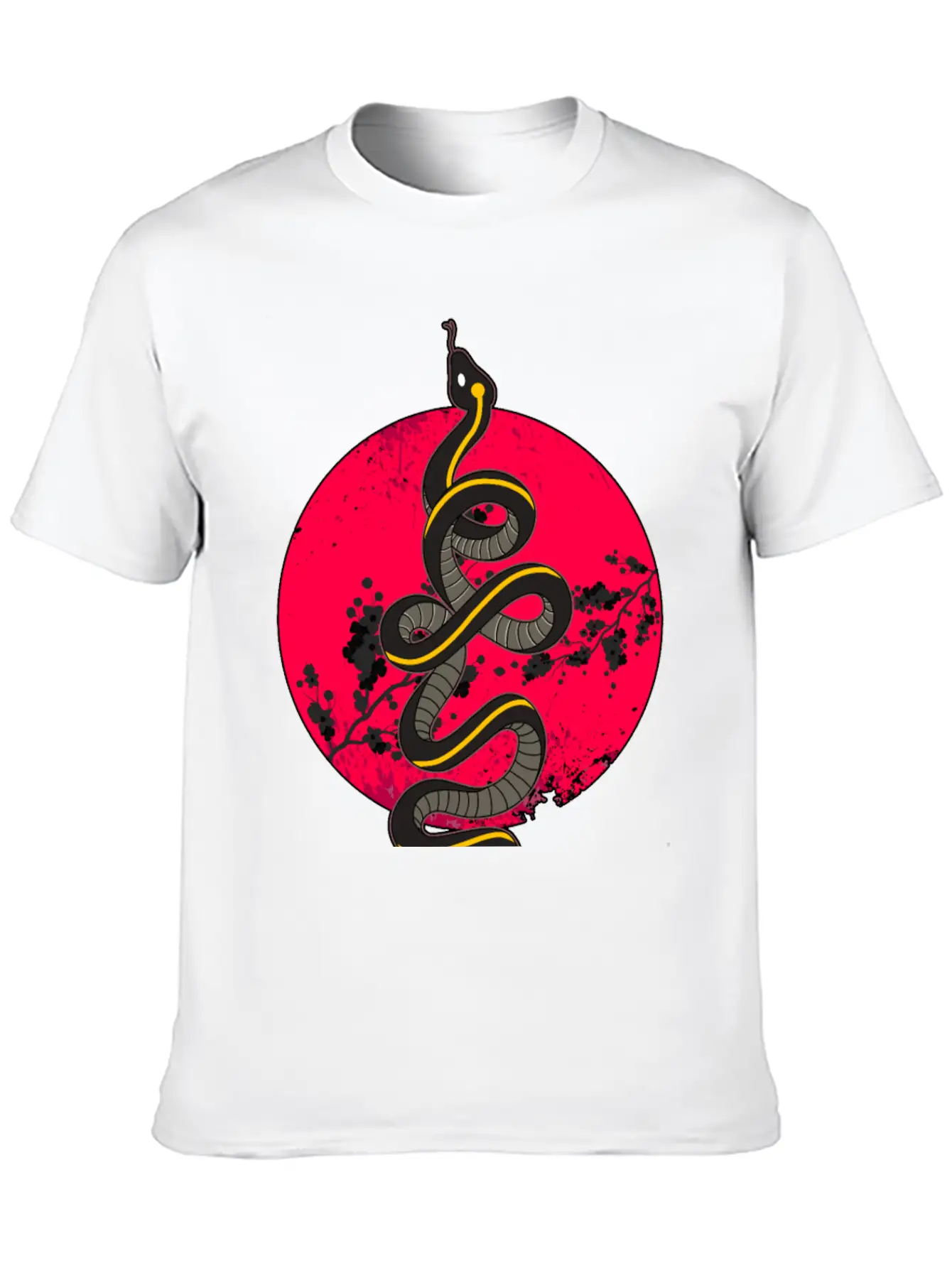 Wild Snake Tattoo Unisex Casual T-Shirt ¨C Clean Design For Daily Comfort