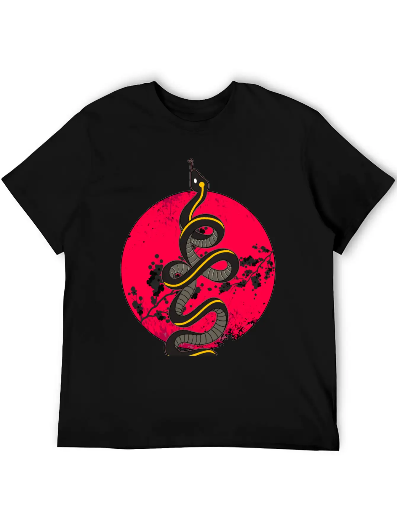 Wild Snake Tattoo Unisex Casual T-Shirt ¨C Clean Design For Daily Comfort