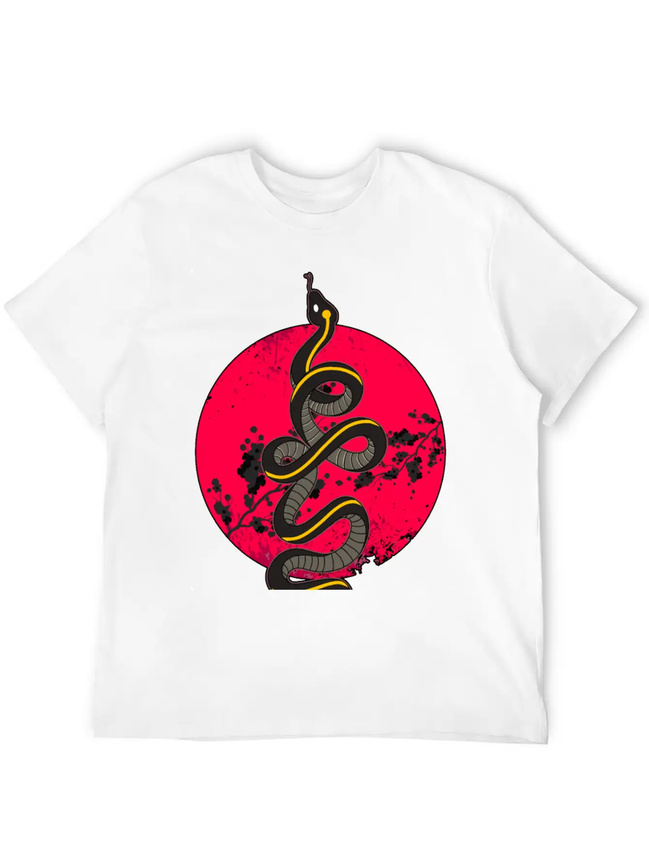 Wild Snake Tattoo Unisex Casual T-Shirt ¨C Clean Design For Daily Comfort