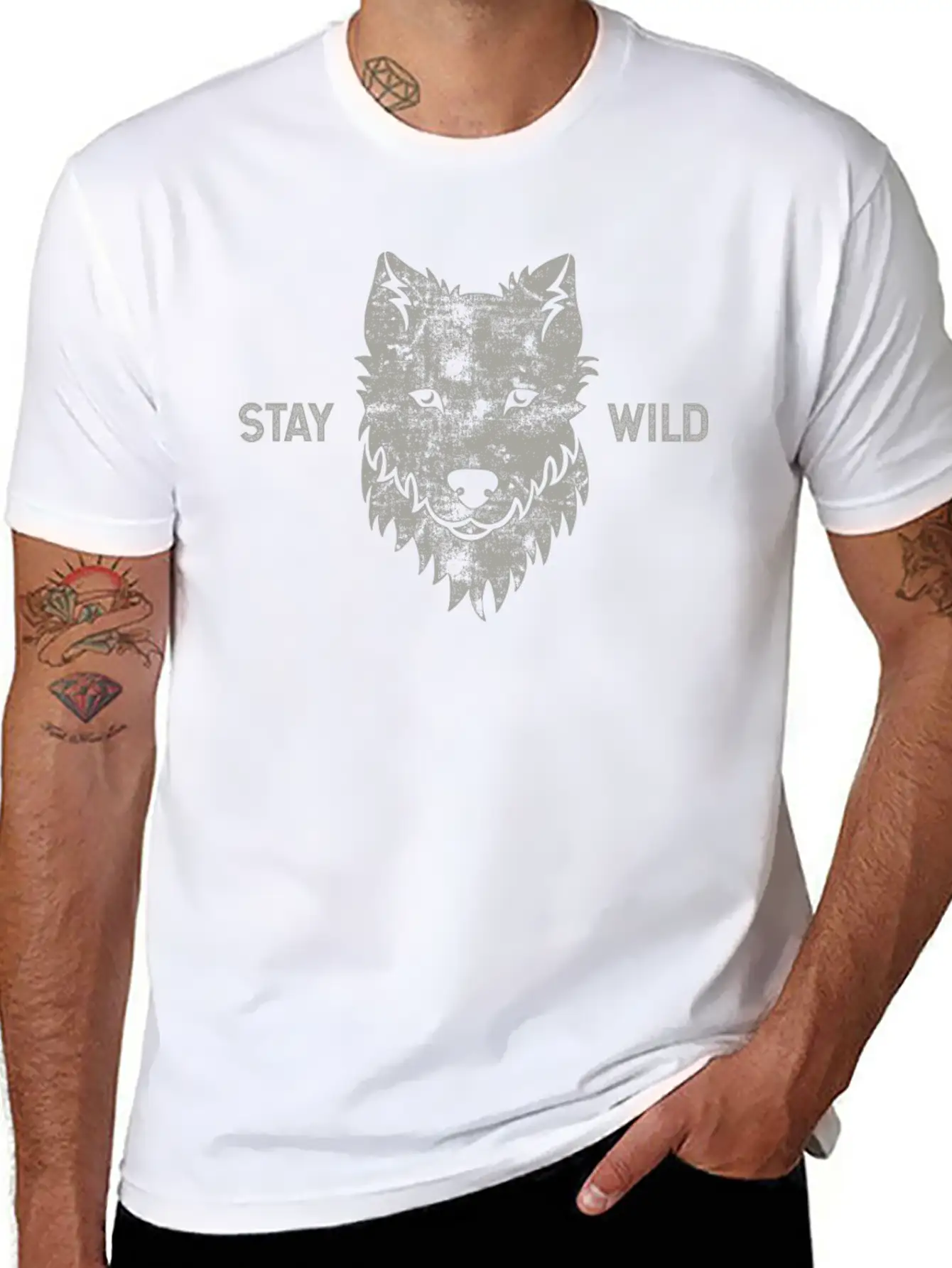 Wild Wolf Basic Graphic T-Shirt ¨C Daily Comfort In Soft Cotton