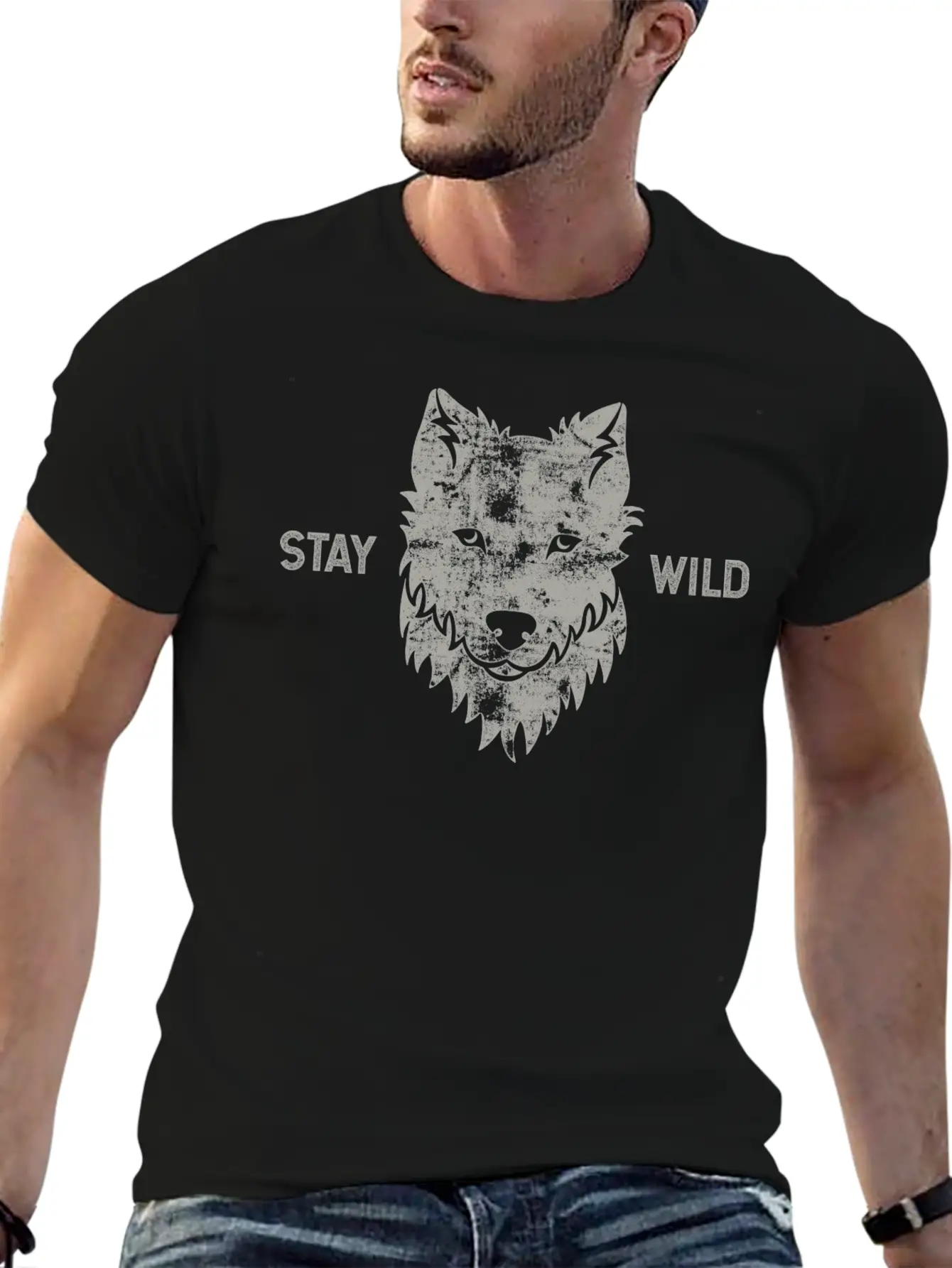 Wild Wolf Basic Graphic T-Shirt ¨C Daily Comfort In Soft Cotton