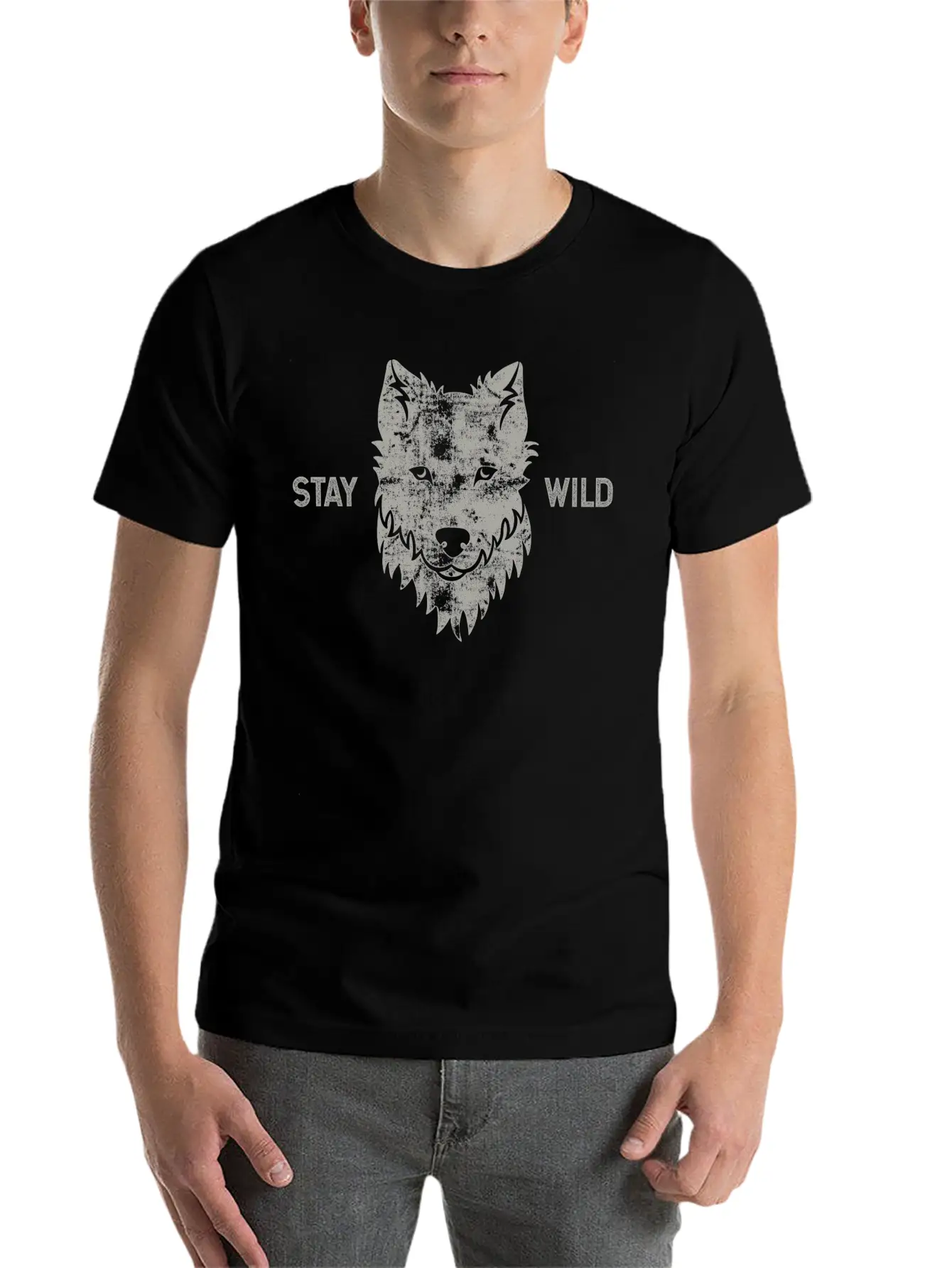 Wild Wolf Basic Graphic T-Shirt ¨C Daily Comfort In Soft Cotton