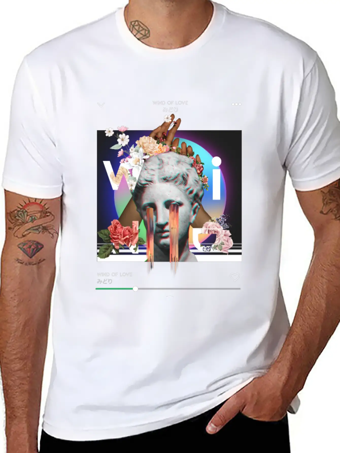 Wind Of Love Collage Art Soft Cotton Short Sleeve Tee ¨C Unisex Wardrobe Staple
