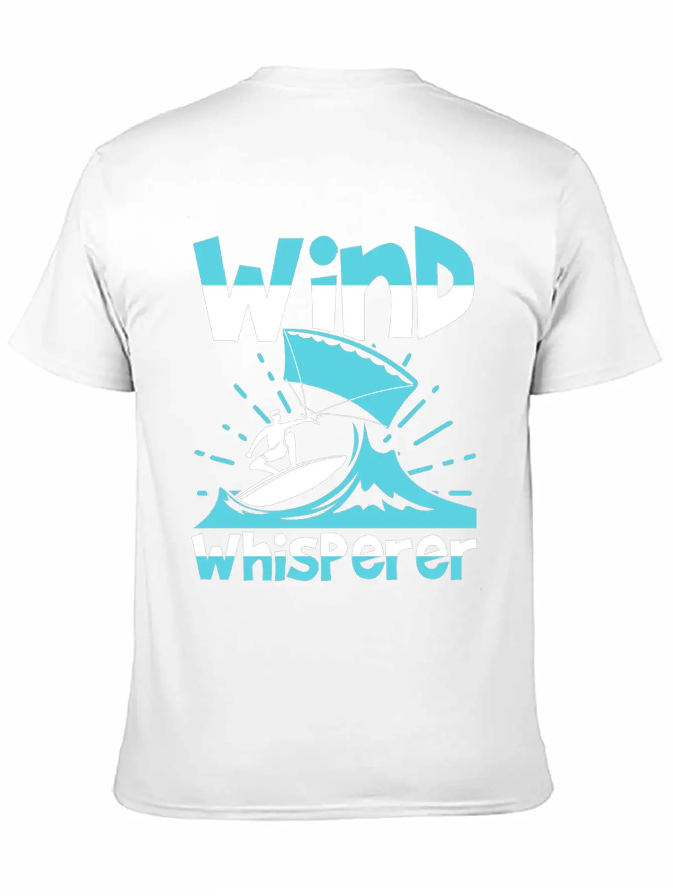 Wind Whisperer Funny Kitesurfing Kitesurfer Basic Graphic T-Shirt ¨C Daily Comfort In Soft Cotton