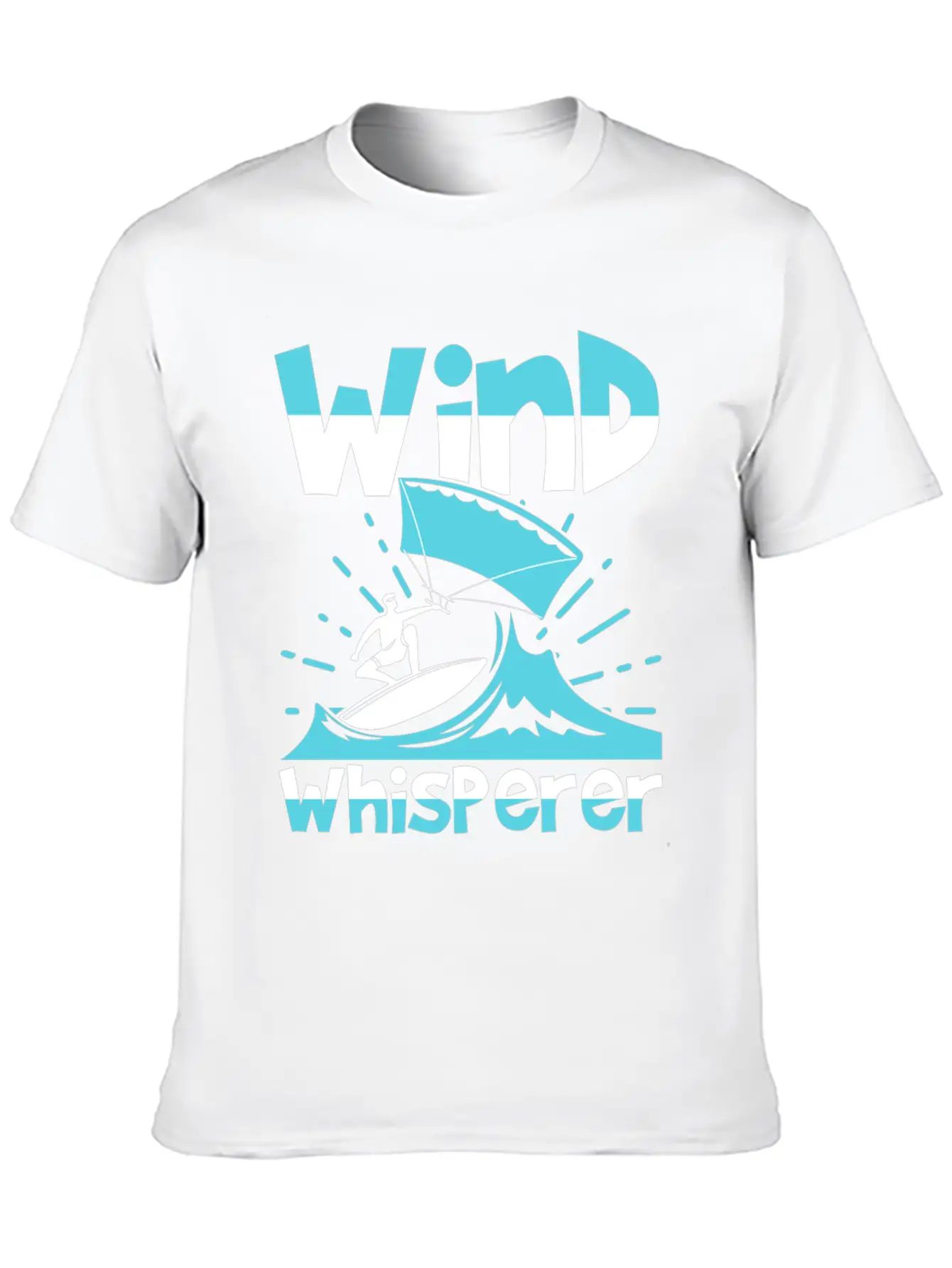 Wind Whisperer Funny Kitesurfing Kitesurfer Basic Graphic T-Shirt ¨C Daily Comfort In Soft Cotton