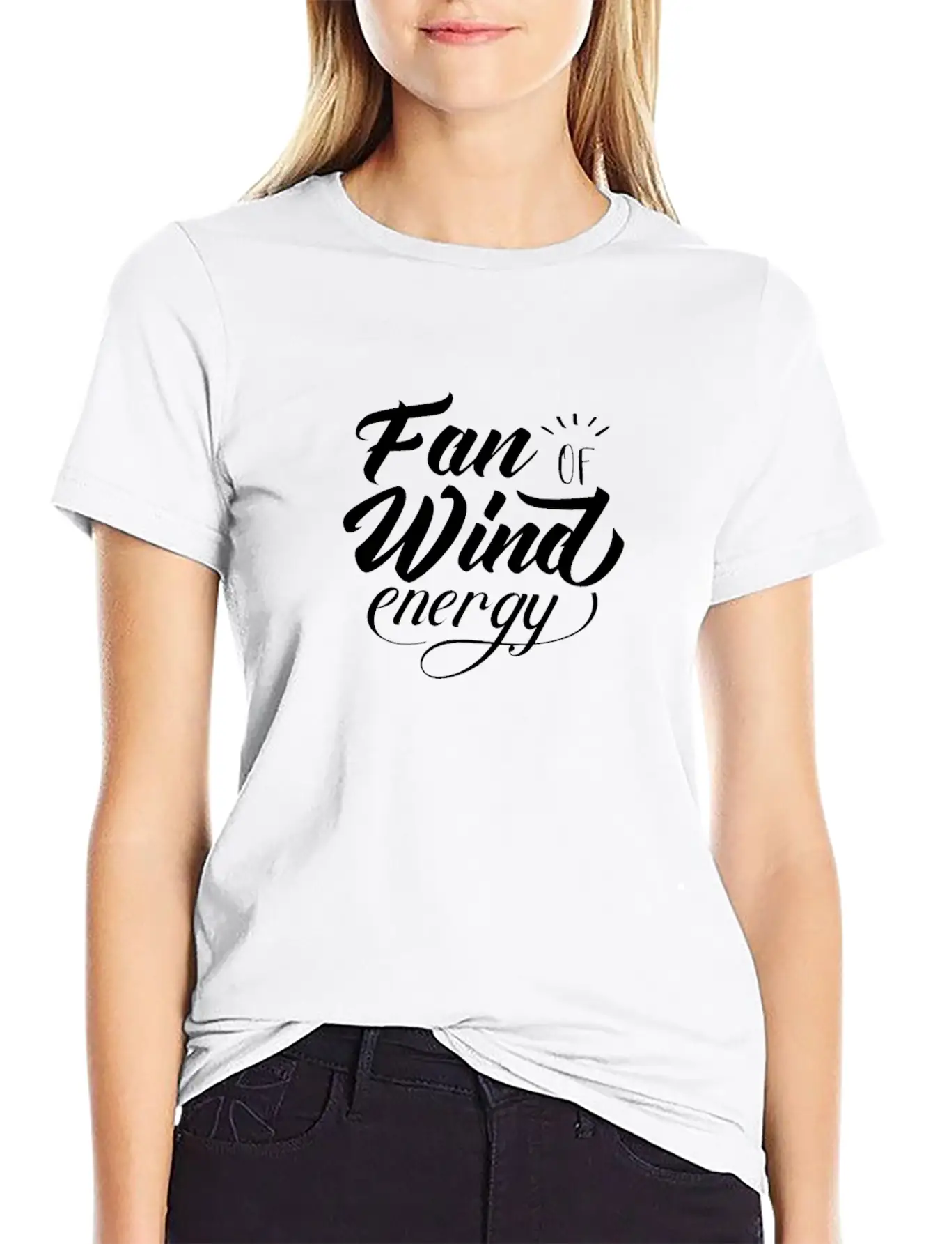 Windmill Wind Power Wind Energy Renewable Green Essential Cotton Tee For Daily Outfits ¨C Unisex Style