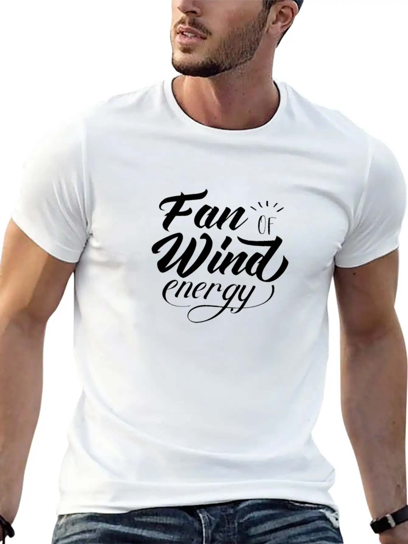 Windmill Wind Power Wind Energy Renewable Green Essential Cotton Tee For Daily Outfits ¨C Unisex Style